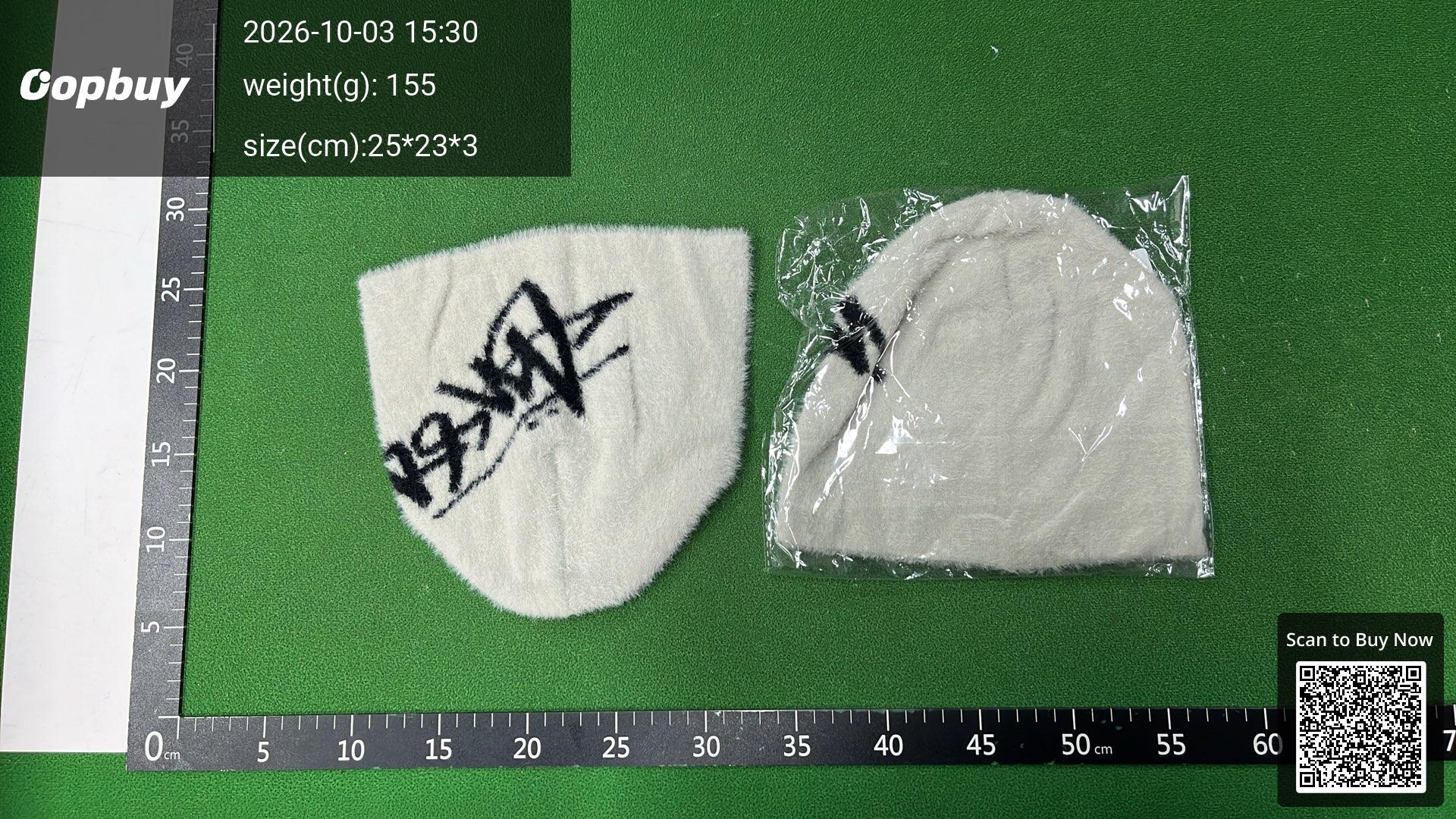 Foto QC 5 de Stussy Hand Drawn Logo Fuzzy Beanie Blue