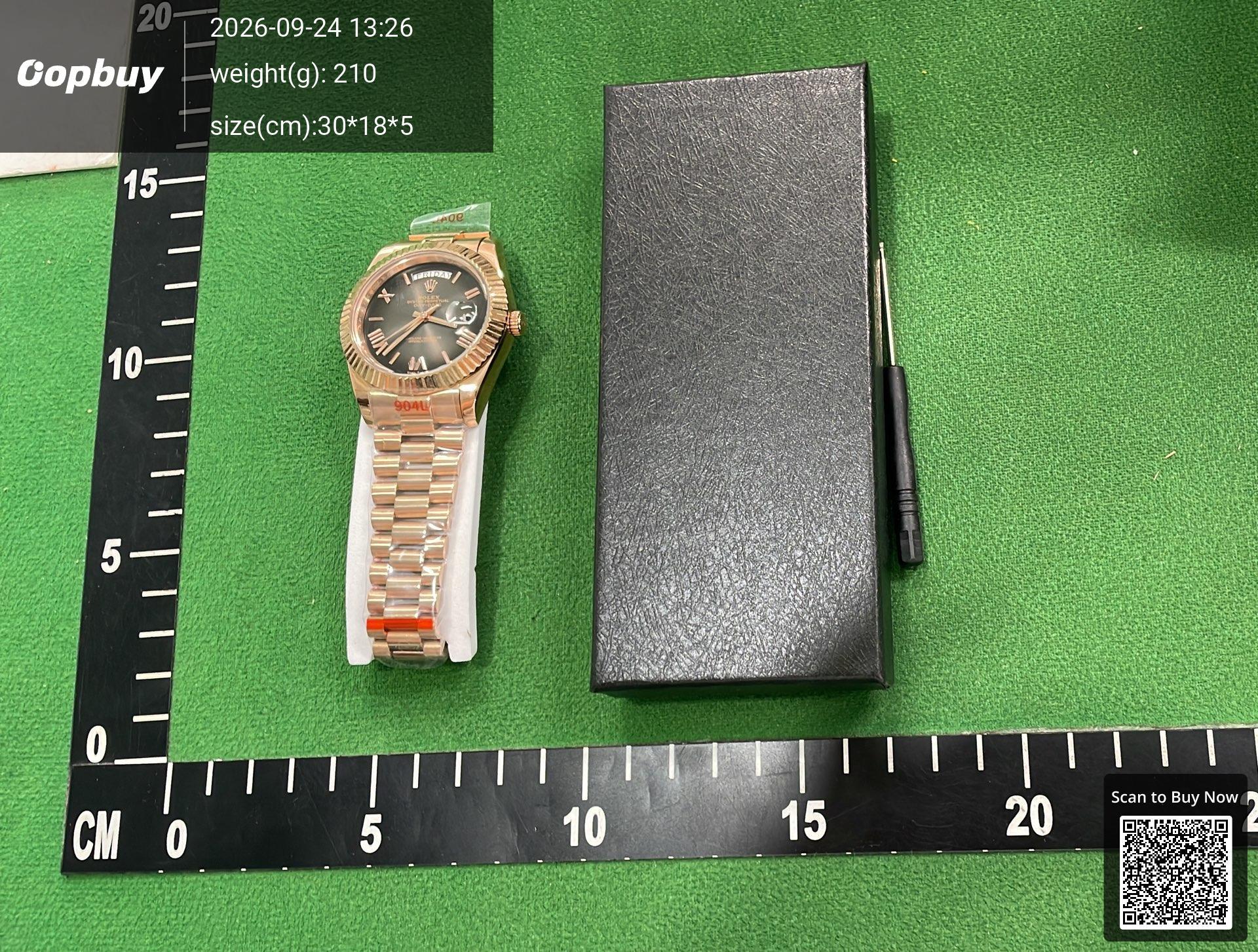 Foto QC 7 de Rolex Day-Date 40 Platinum Ice Blue Dial 228236