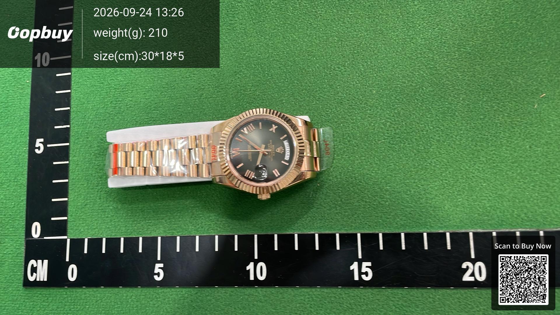 Foto QC 5 de Rolex Day-Date 40 Platinum Ice Blue Dial 228236
