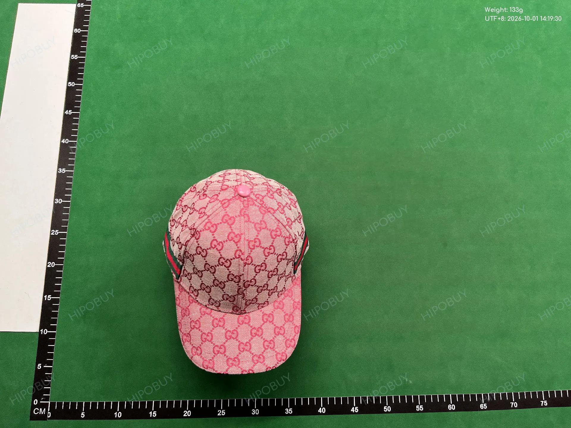 Foto QC 1 de Gucci Original GG Canvas Web Cap Pink
