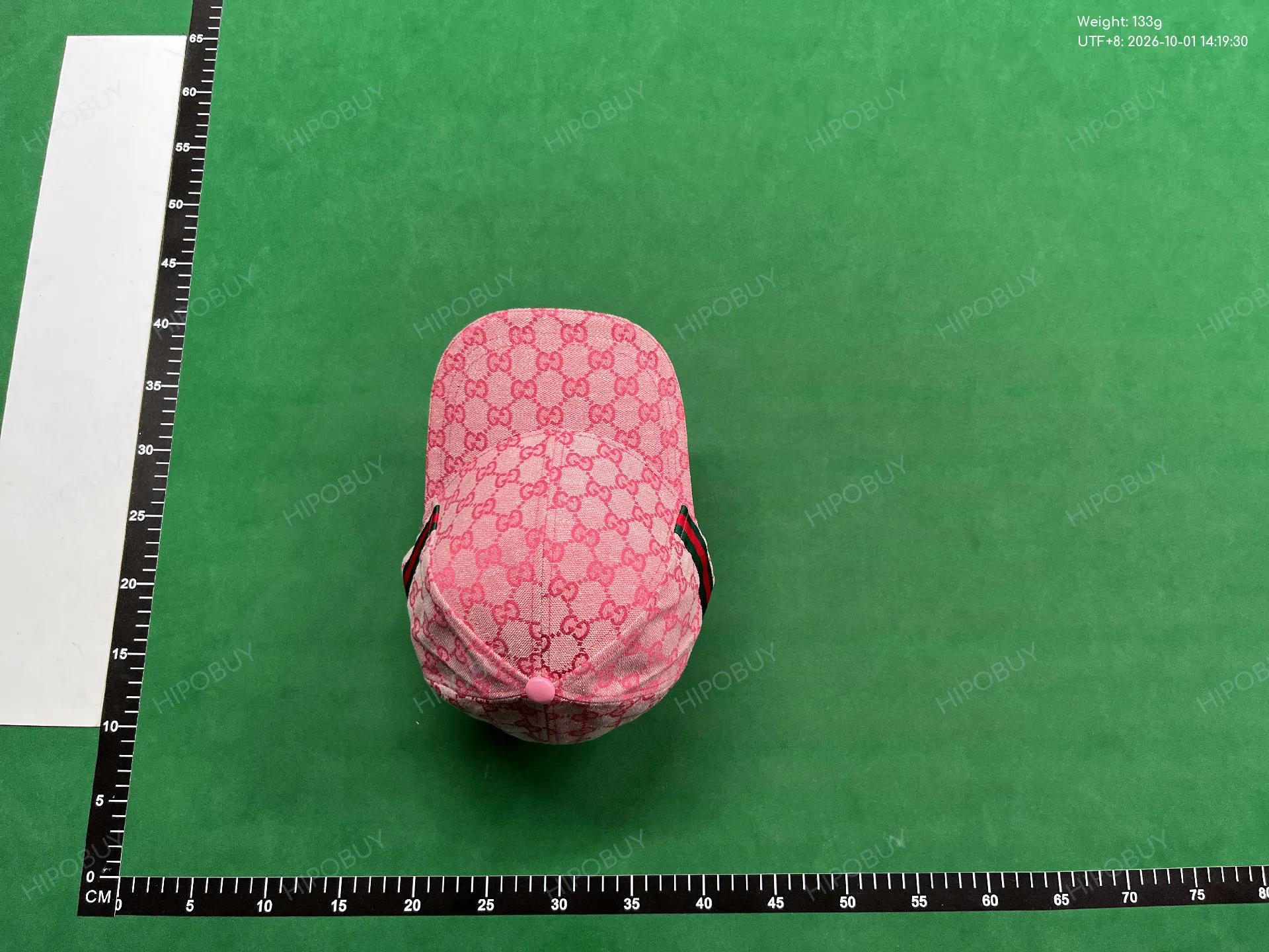 Foto QC 2 de Gucci Original GG Canvas Web Cap Pink