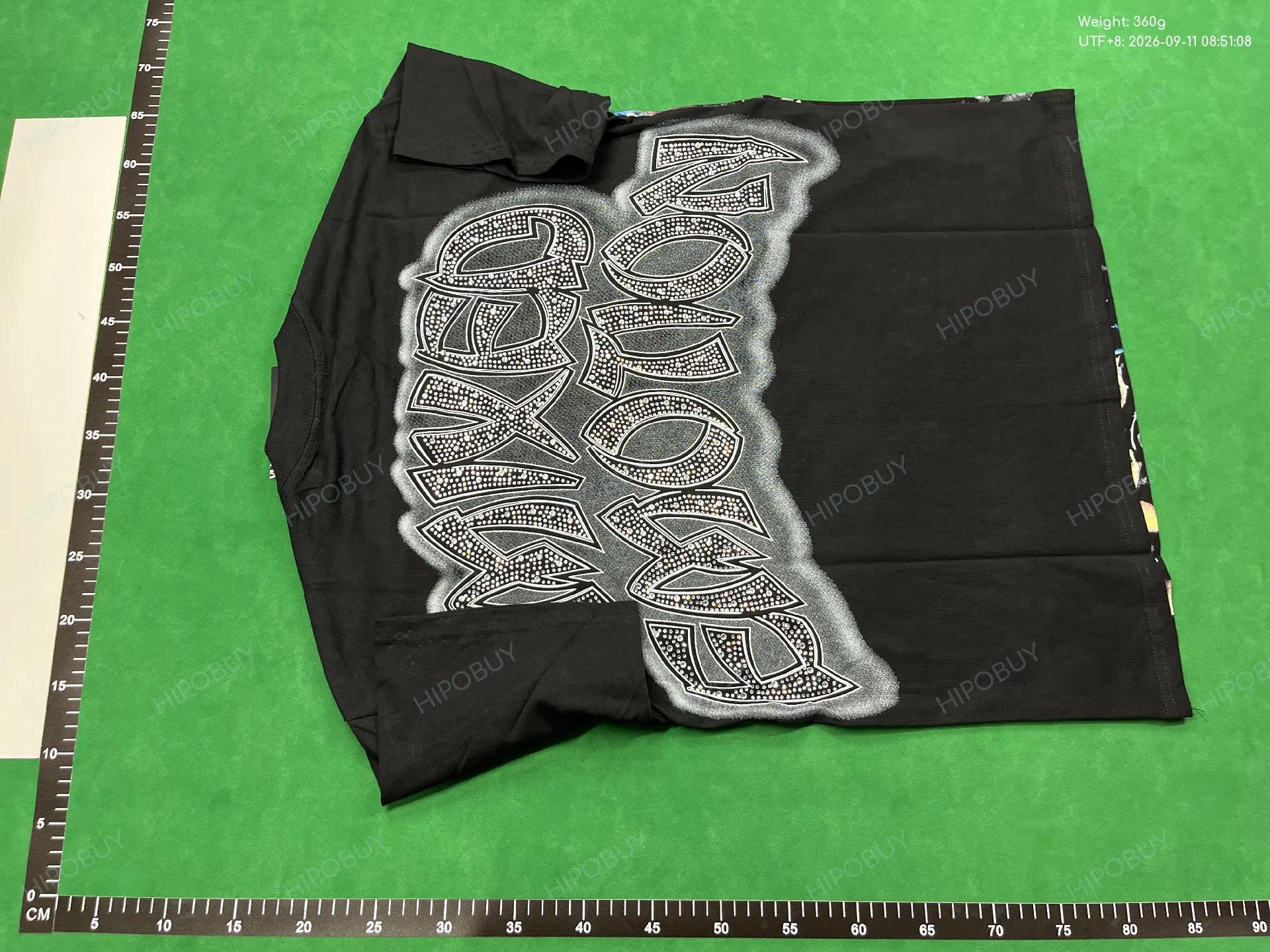 Foto QC 3 de Mixed Emotions TK1 Zip Hoodie Jacket Rhinestone Studded Black