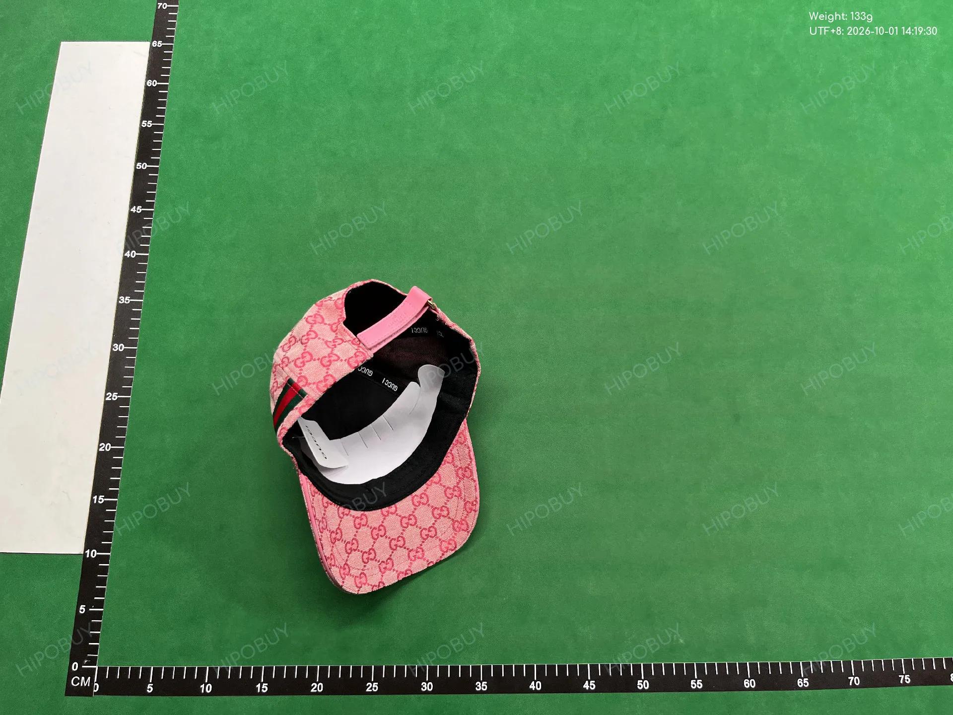 Foto QC 3 de Gucci Original GG Canvas Web Cap Pink