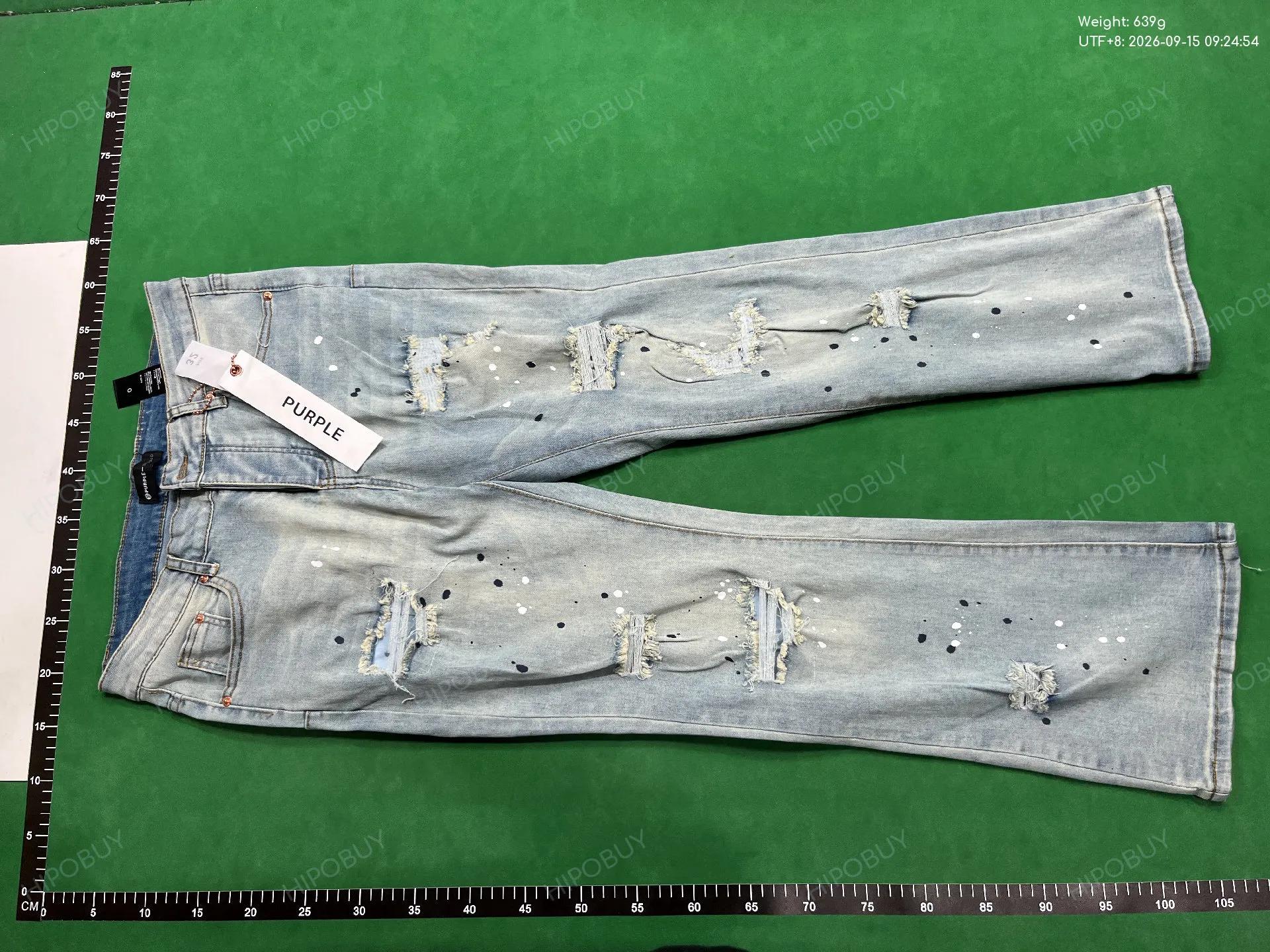 Foto QC 6 de Purple Brand Jeans Bootcut Distressed Vintage Wash