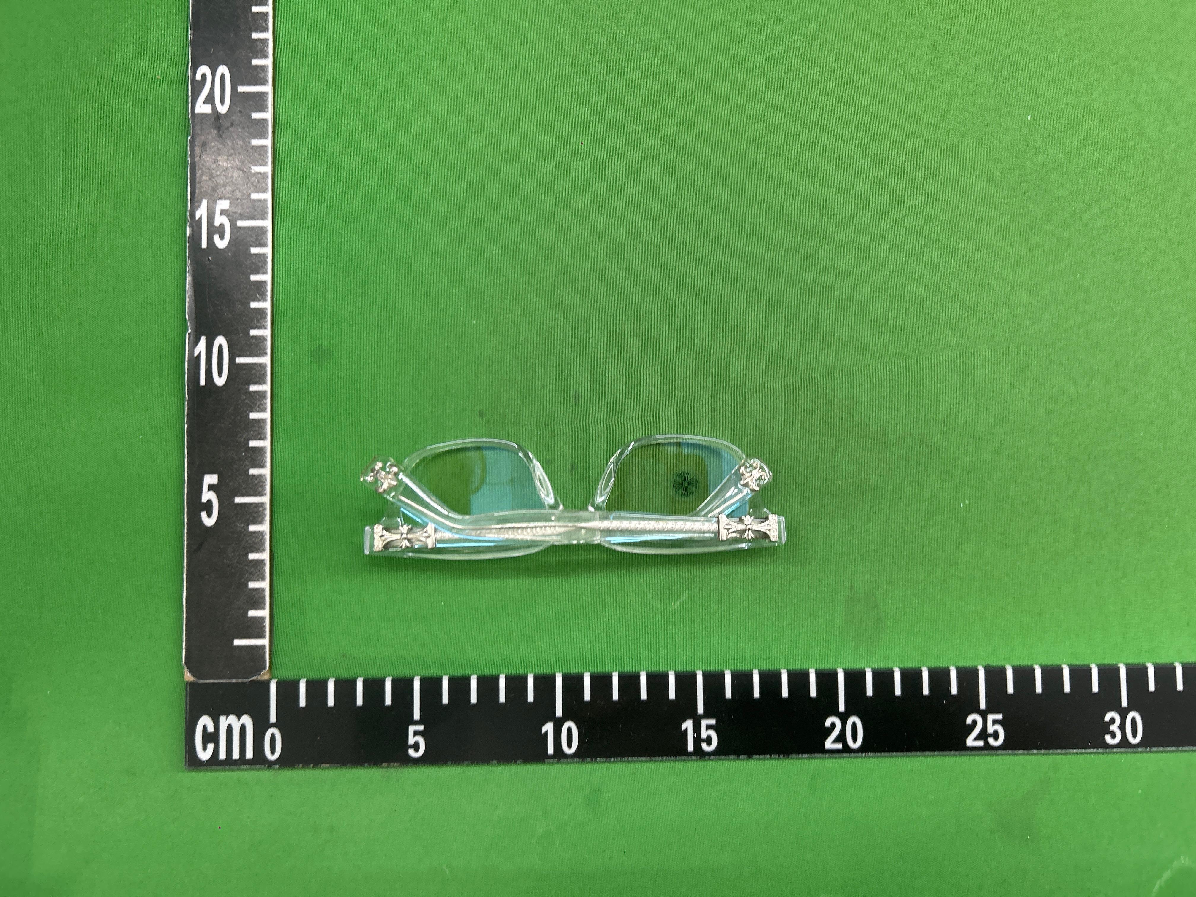 Foto QC 8 de Chrome Hearts Rectangle-Frame Acetate Eyeglasses Black Clear (6073)