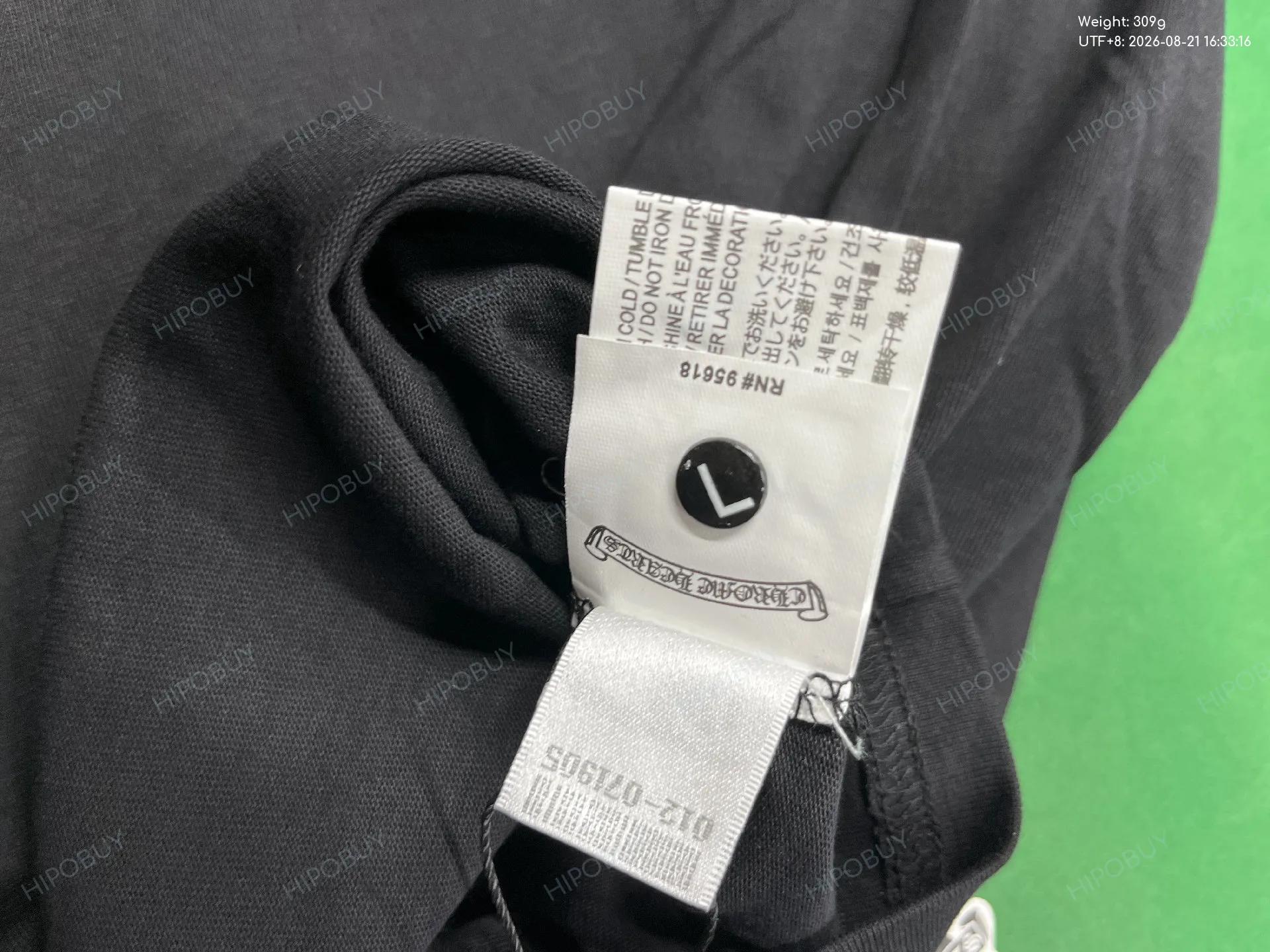 Foto QC 5 de Chrome Hearts Matty Boy T-shirt Caution Lips Black