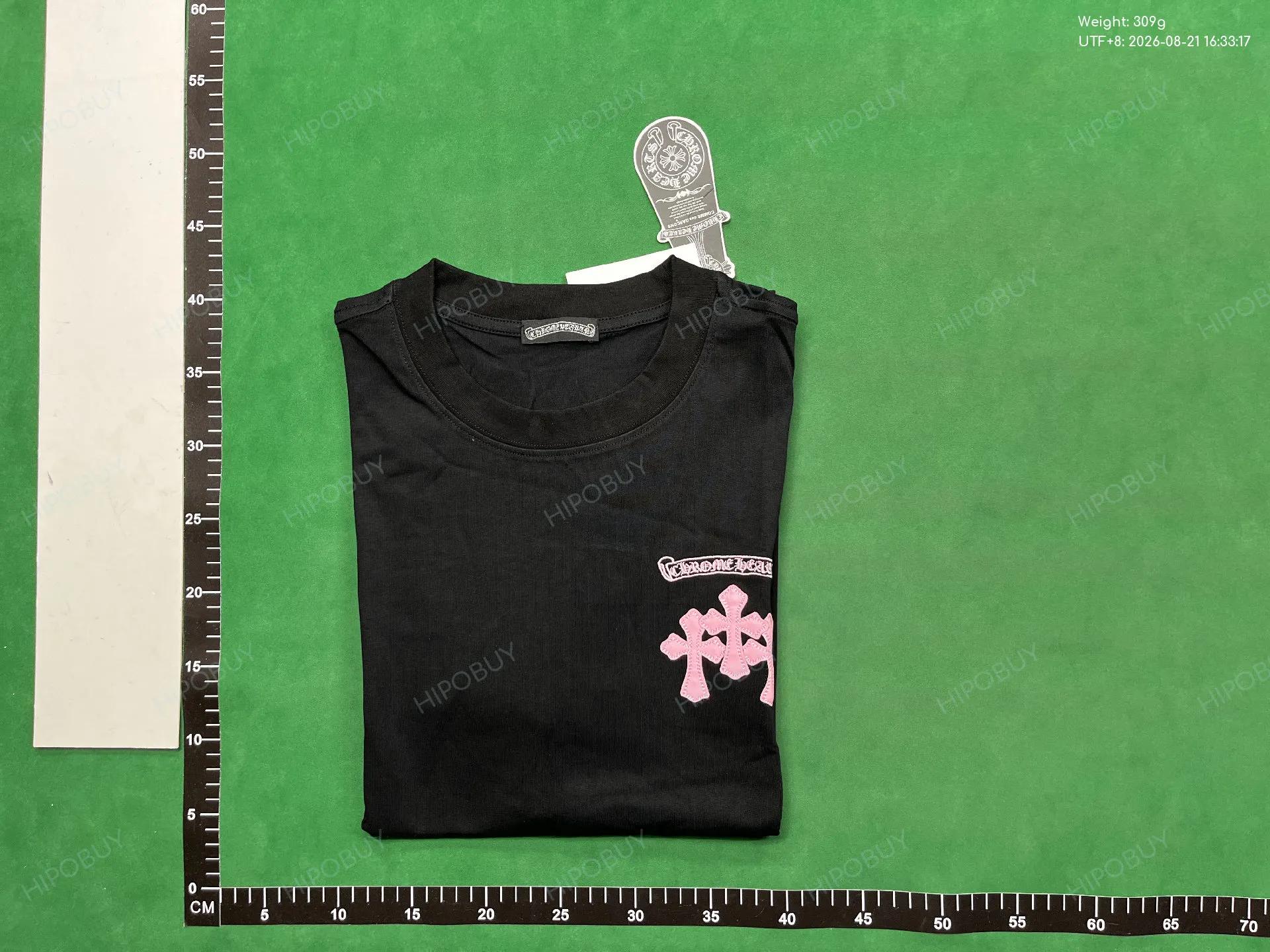 Foto QC 8 de Chrome Hearts Matty Boy T-shirt Caution Lips Black