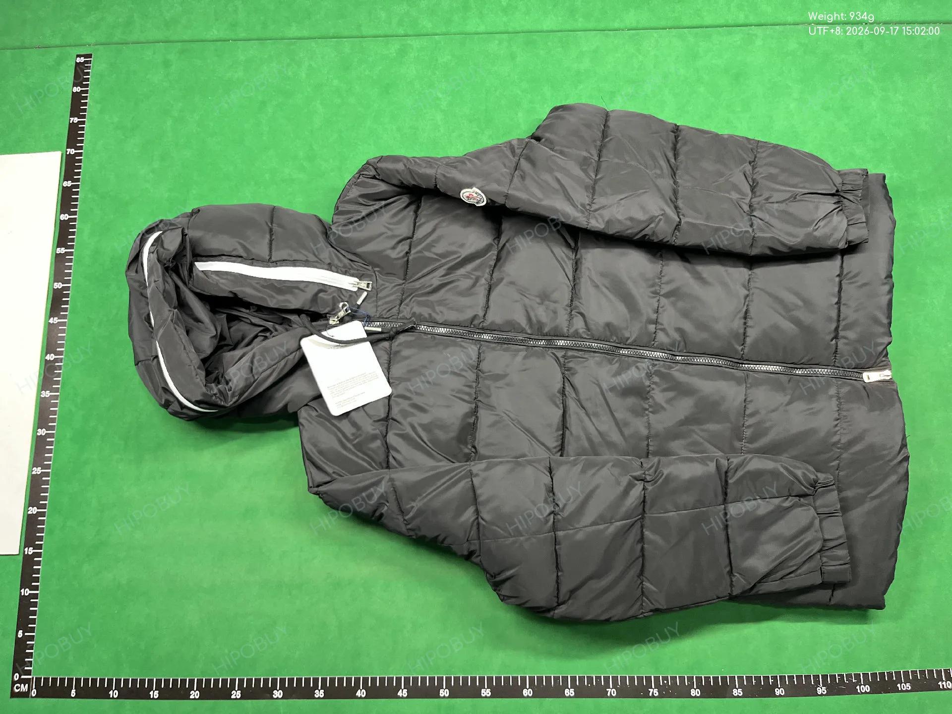 Foto QC 2 de Moncler Puffer Down Jacket Tricolor Zipper White