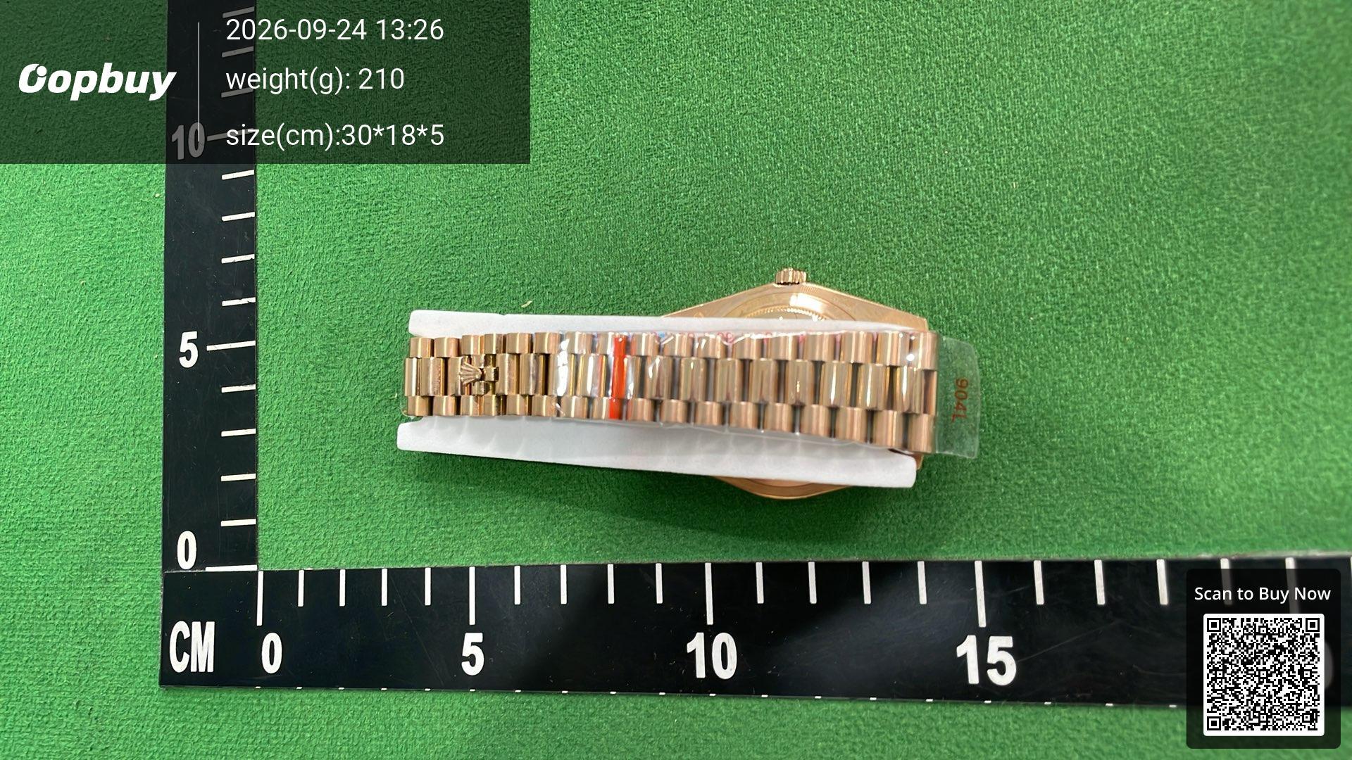 Foto QC 6 de Rolex Day-Date 40 Platinum Ice Blue Dial 228236