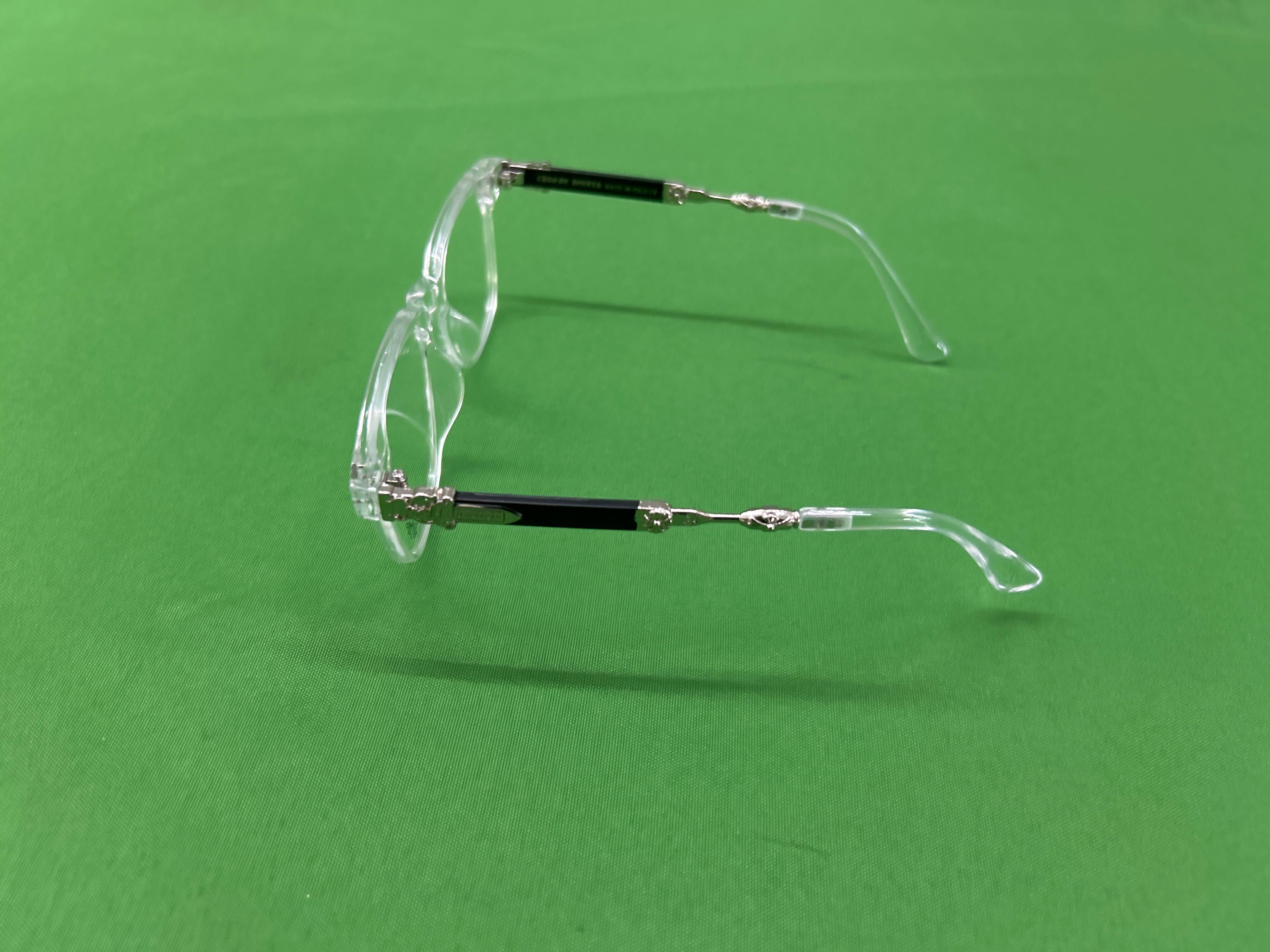 Foto QC 8 de Chrome Hearts Square-Frame Acetate Eyeglasses Clear (2271)