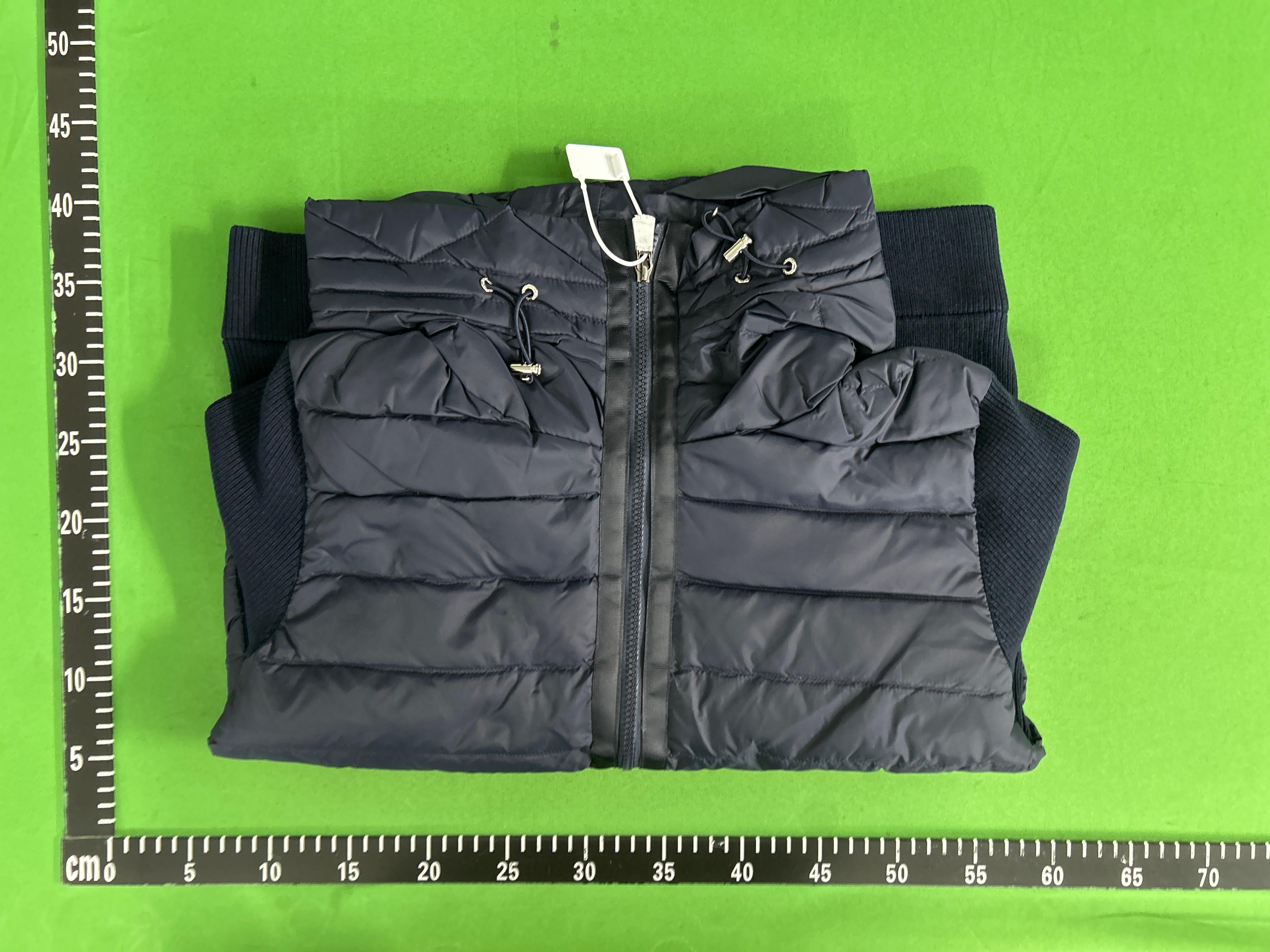 Foto QC 5 de Moncler Zip Sweater Quilted Wool Navy