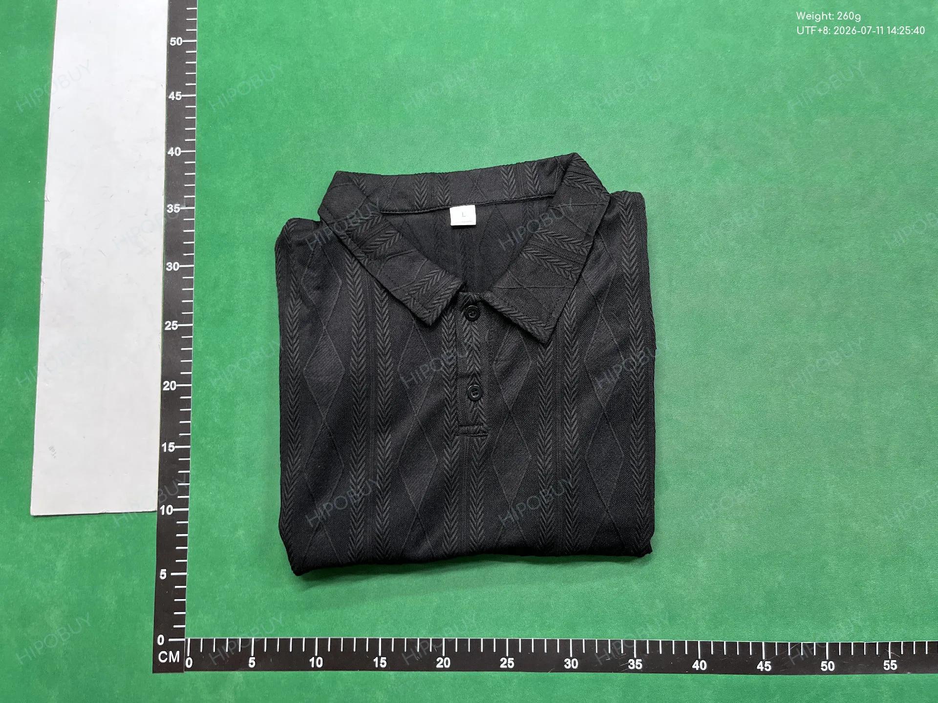 Foto QC 4 de Other Retro Cable Knit Polo Shirt Coffee Brown
