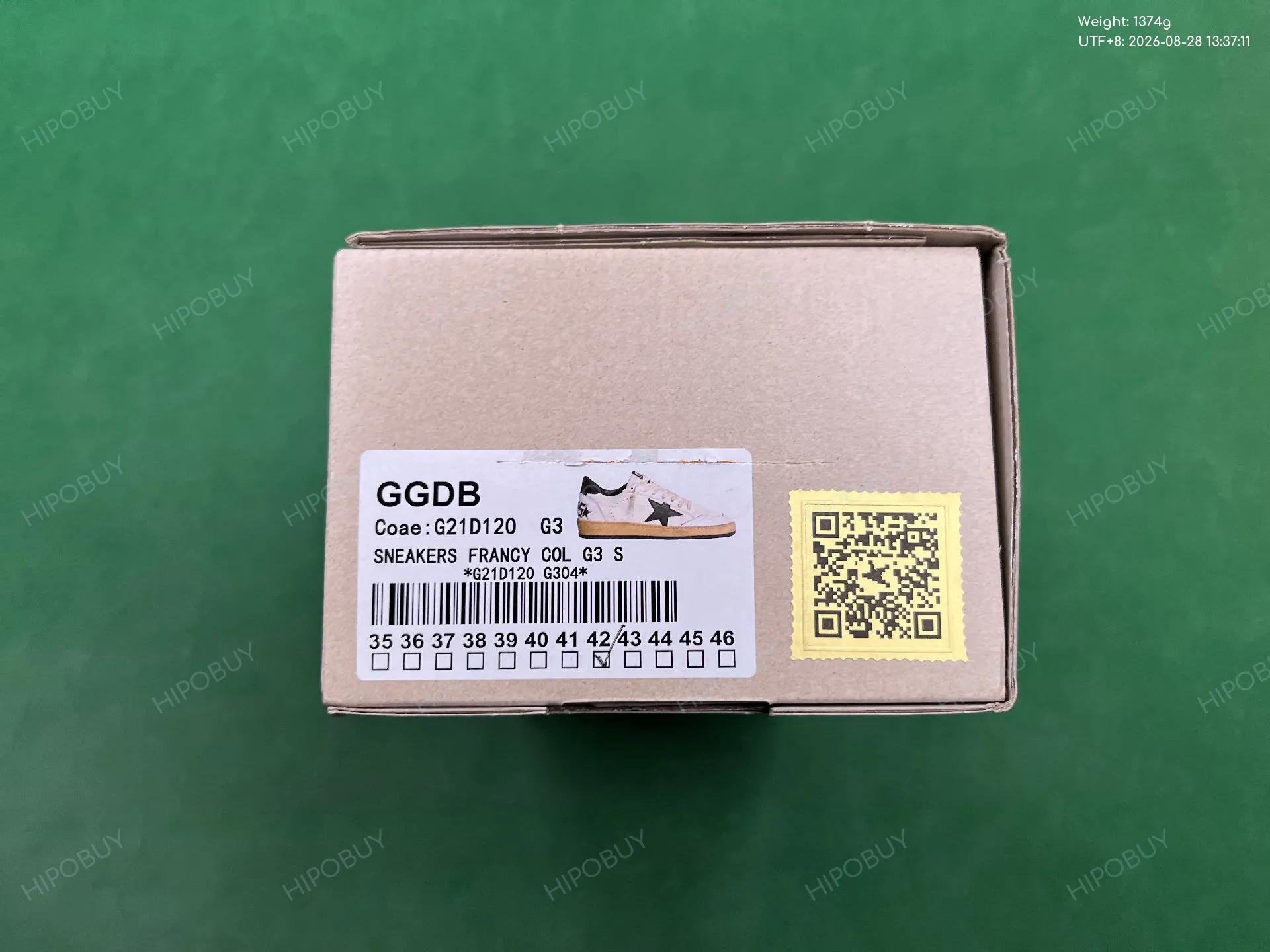 Foto QC 2 de Golden Goose Ball Star Low White Dark Grey Red