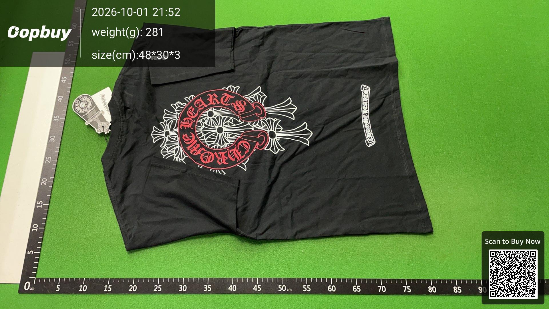 Foto QC 3 de Chrome Hearts T-shirt Multi Color Cross Cemetery White