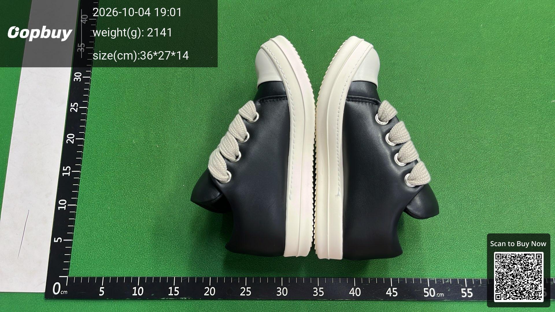 Foto QC 4 de Rick Owens Jumbo Lace Sneaks Low Black Milk