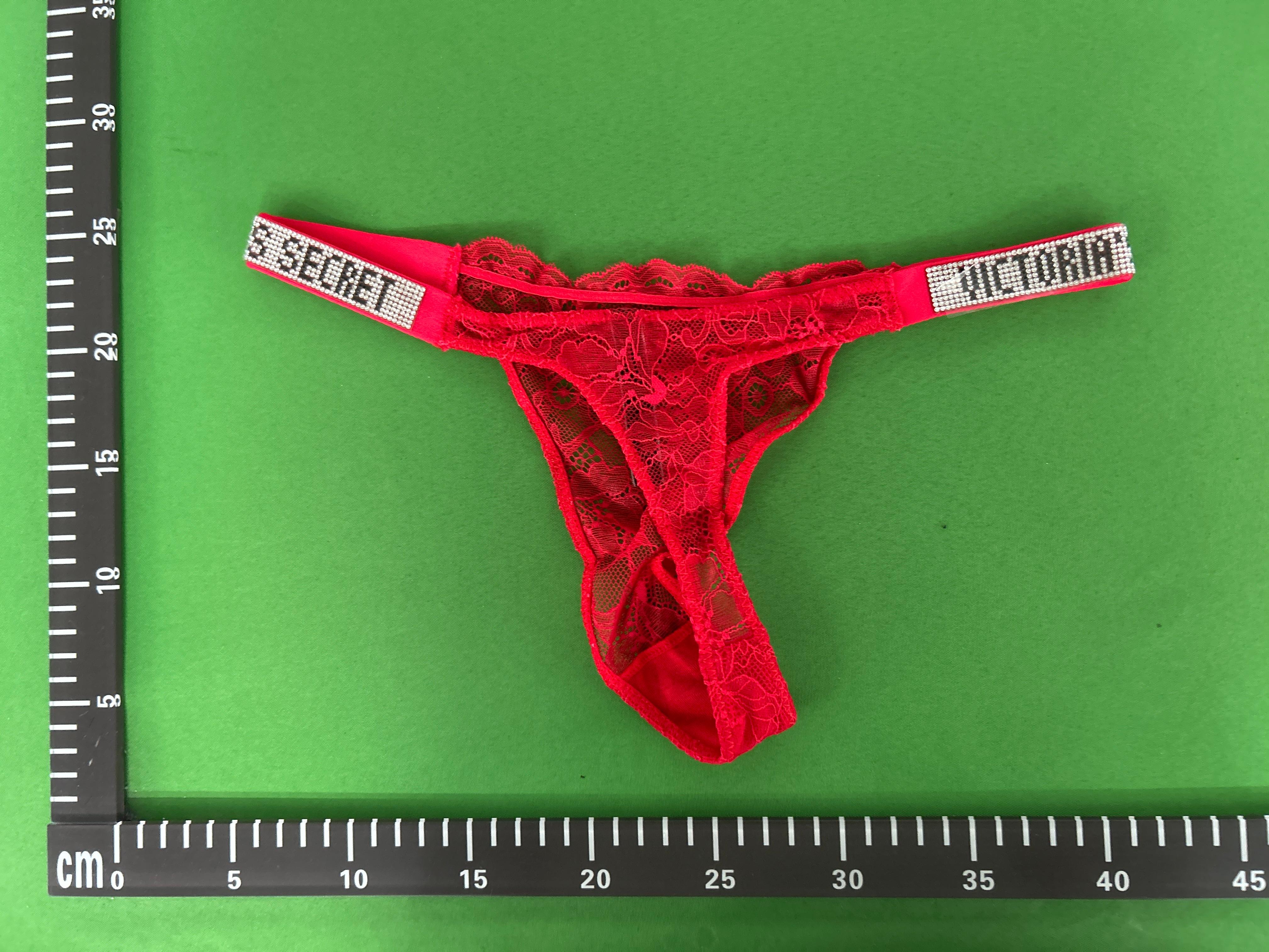 Foto QC 5 de Generic Underwear Lace Rhinestone Thong White