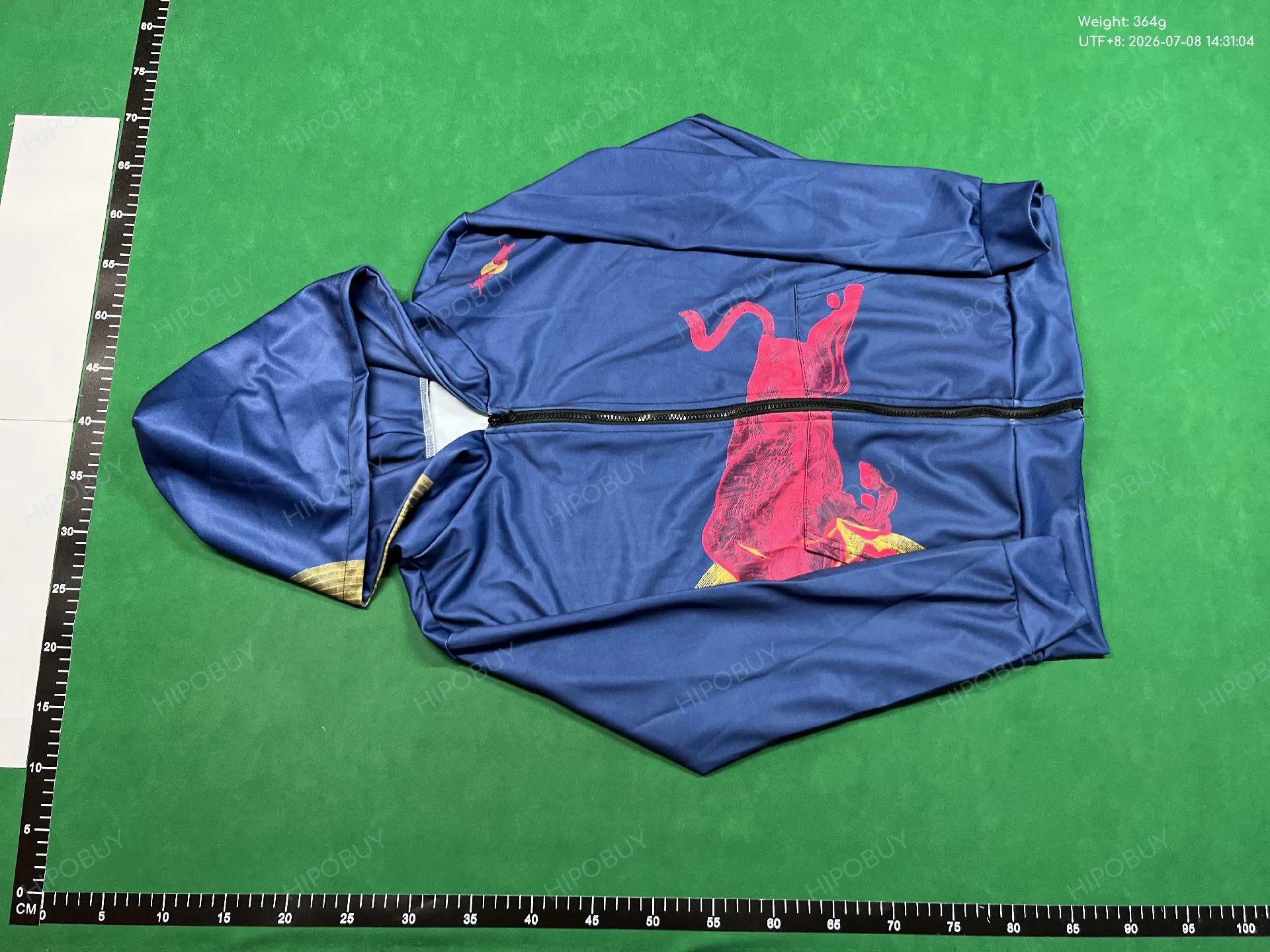 Foto QC 2 de Red Bull Athletes Only Wrap-Around Embroidered Full Zip Hoodie Grey