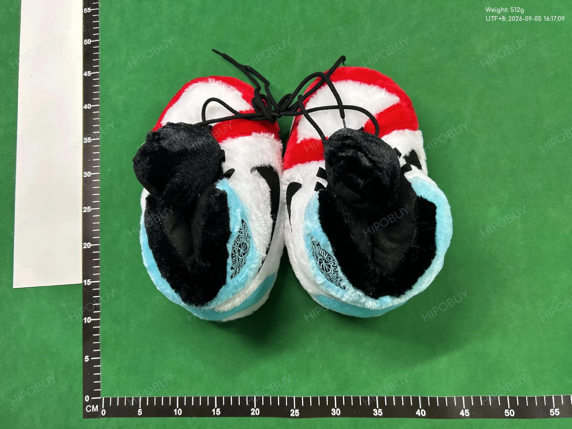 Foto QC 8 de Other Air More Uptempo Slippers Plush Black White