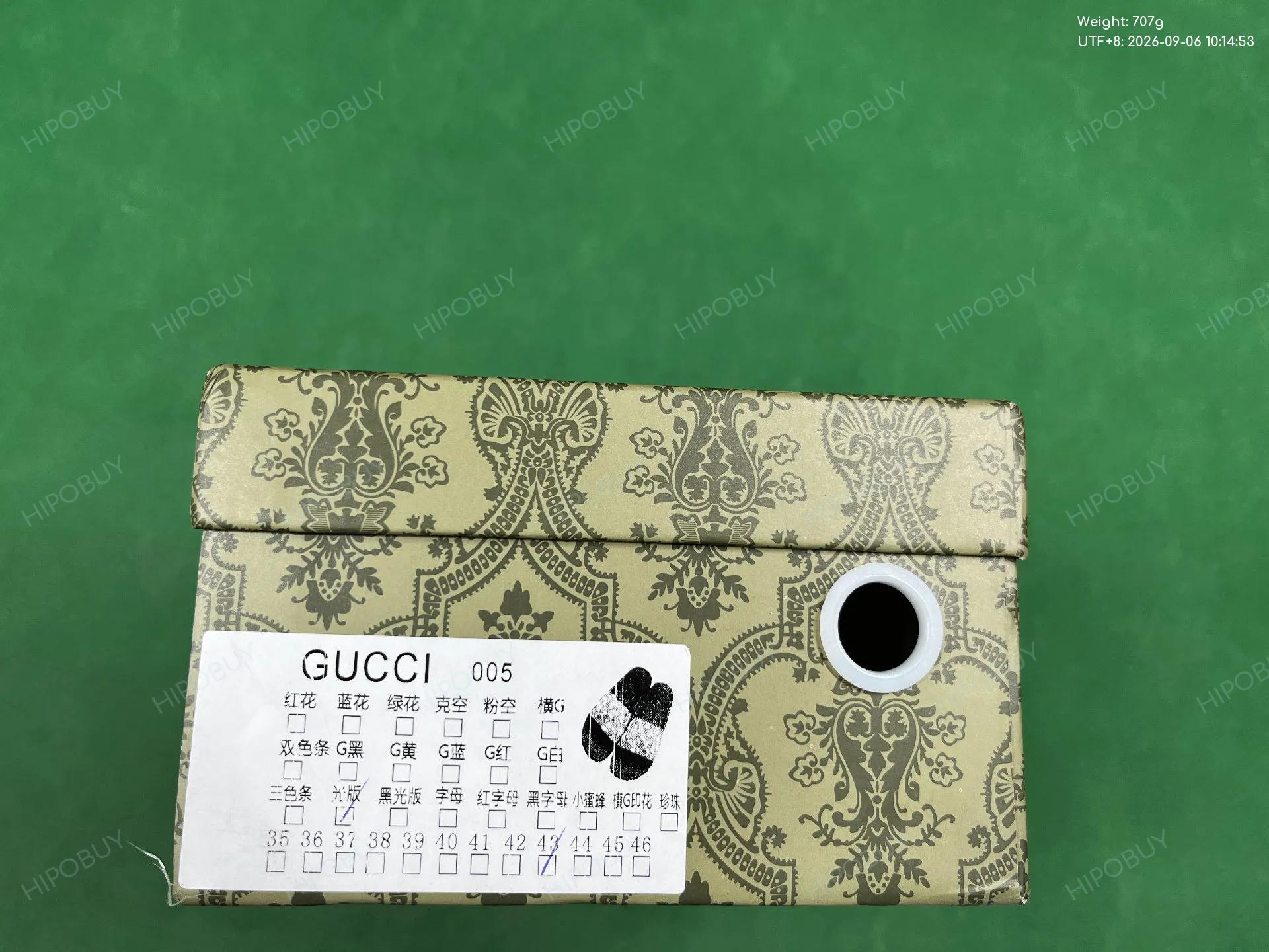 Foto QC 7 de Gucci Web Slide Rubber Black