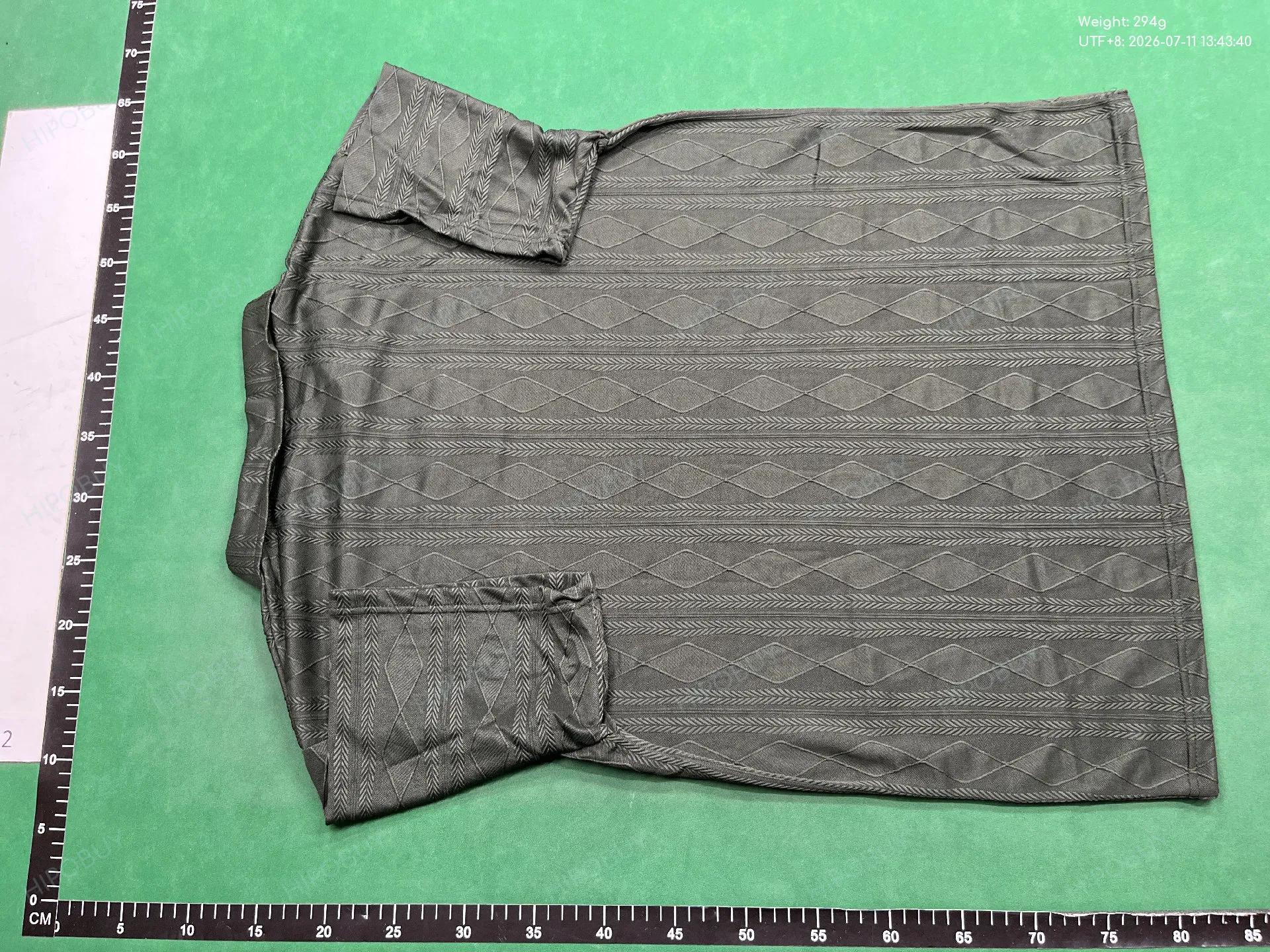 Foto QC 7 de Other Retro Cable Knit Polo Shirt Coffee Brown