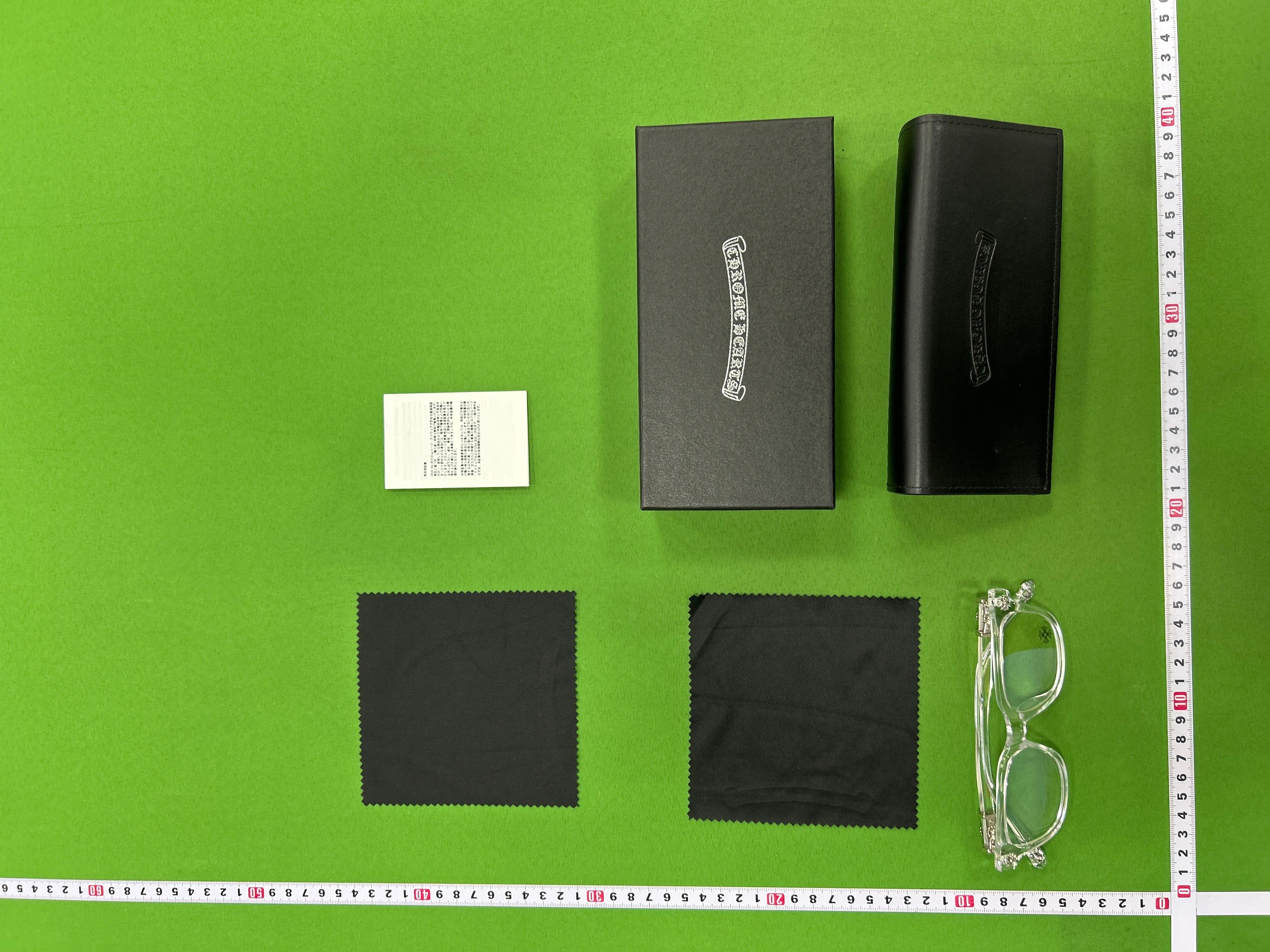 Foto QC 3 de Chrome Hearts Square-Frame Acetate Eyeglasses Clear (2271)
