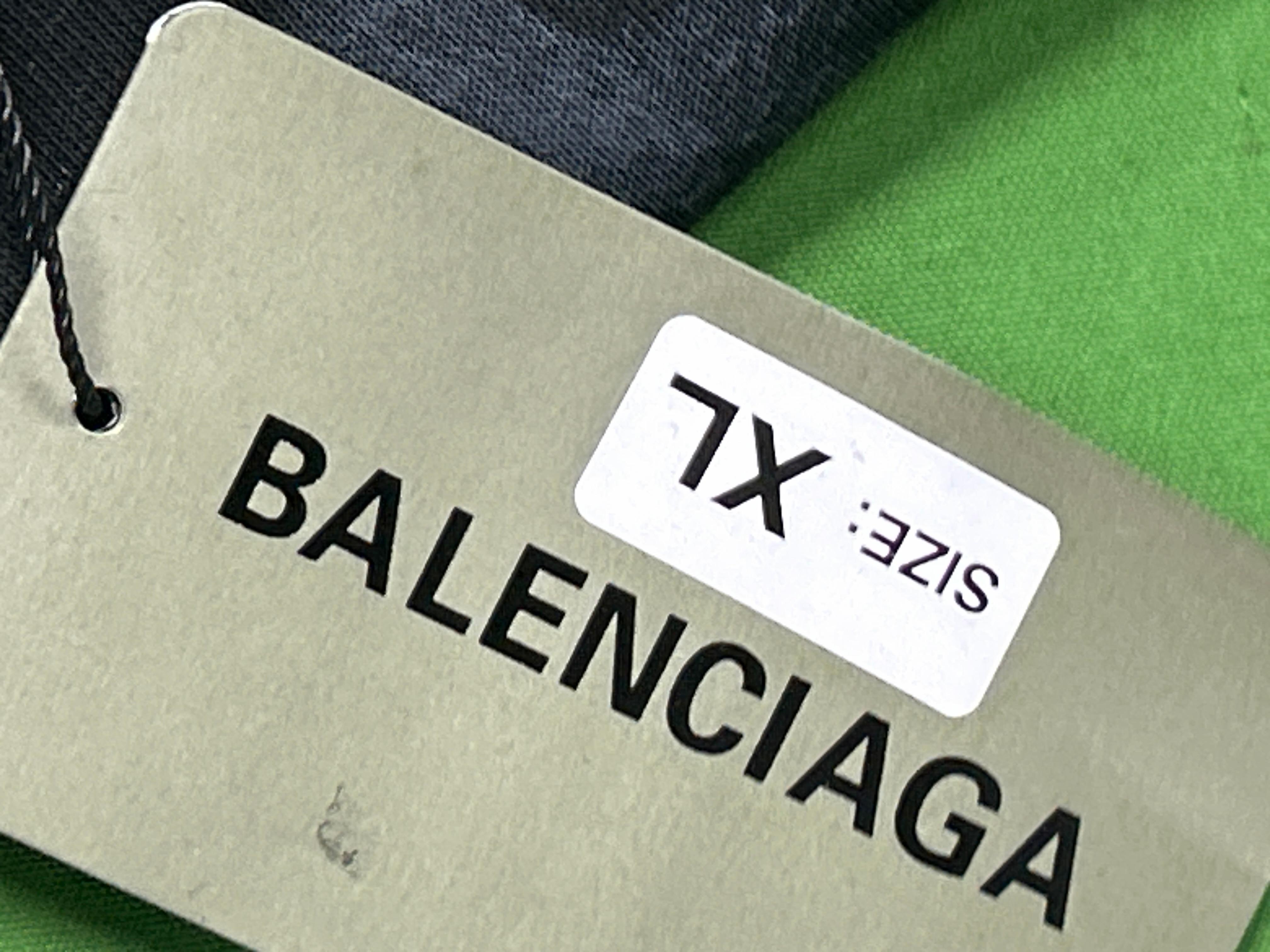 Foto QC 6 de Balenciaga Soccer Zip-up Jacket Hand-painted Graffiti Black