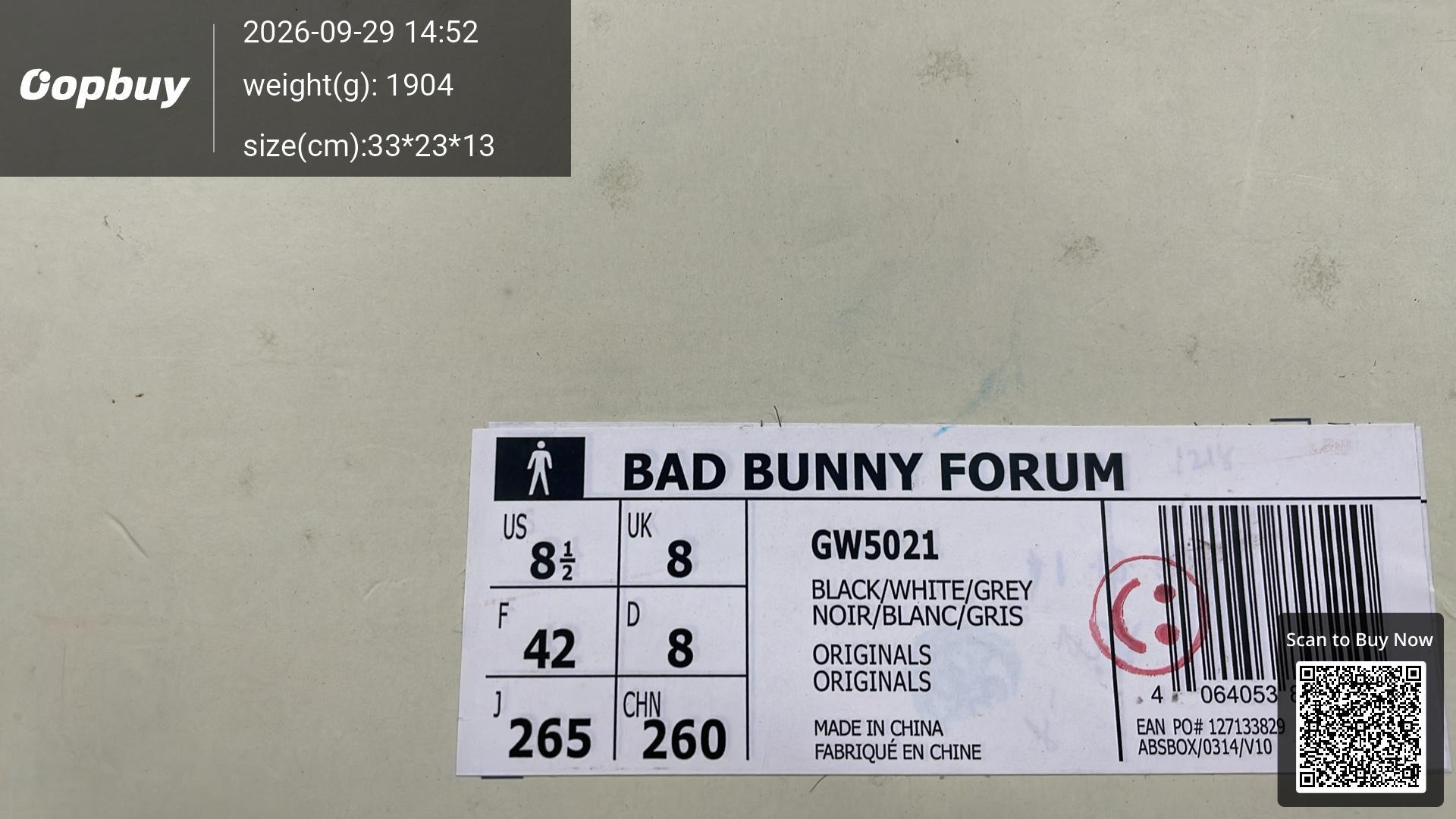 Foto QC 8 de adidas Forum Low Bad Bunny Blue Tint GY9693