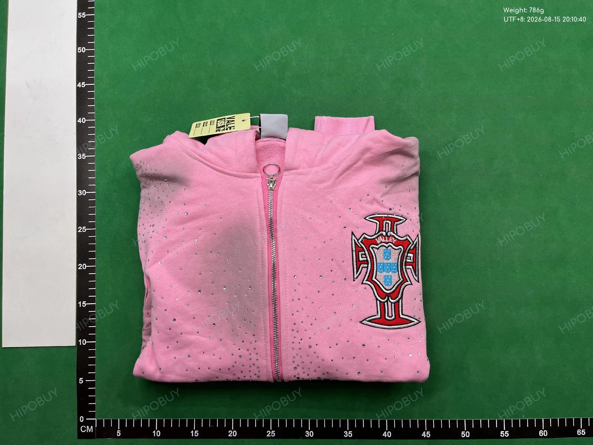 Foto QC 8 de Unbranded Valley Dreams Rhinestone Applique Zip Up Hoodie Washed Purple