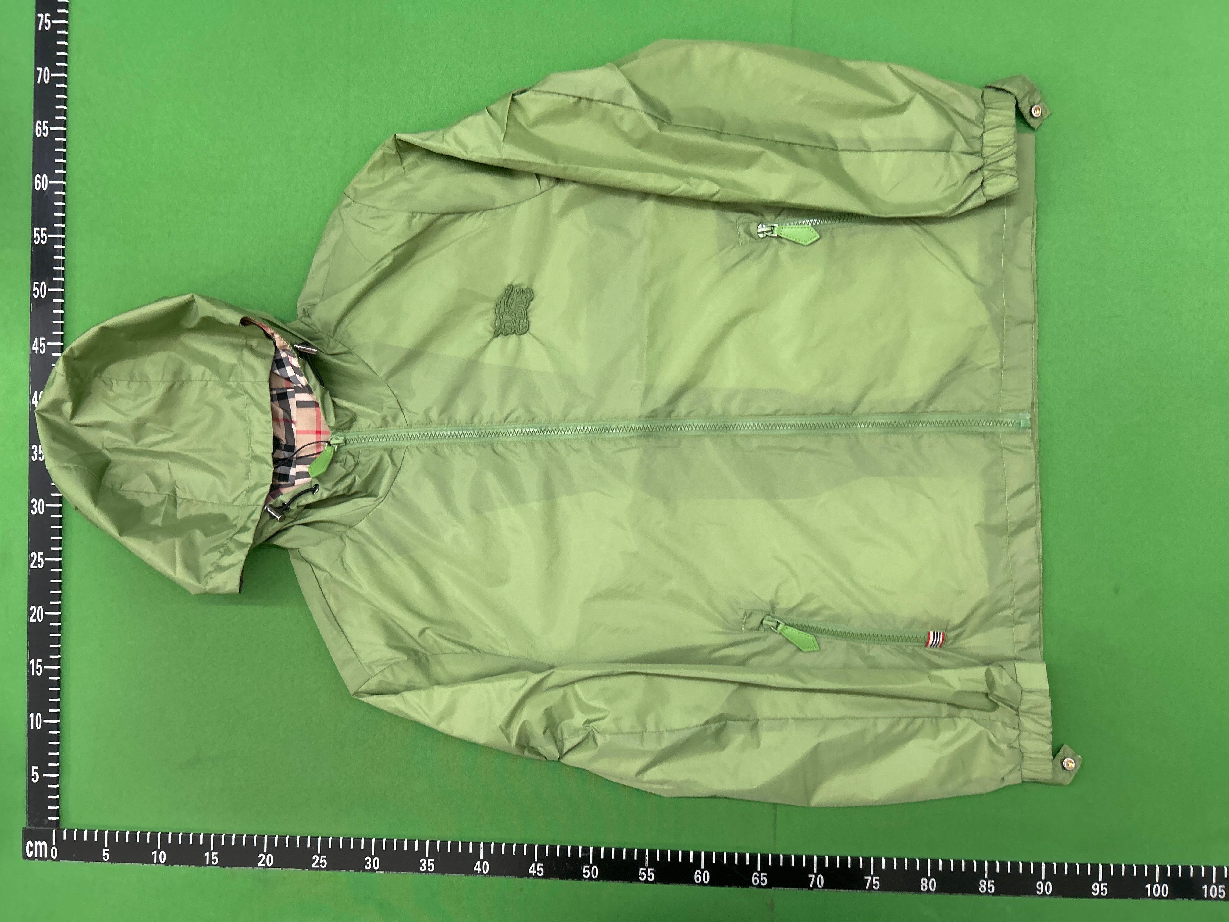 Foto QC 2 de Burberry Hooded Windbreaker Jacket Vintage Check Lining White