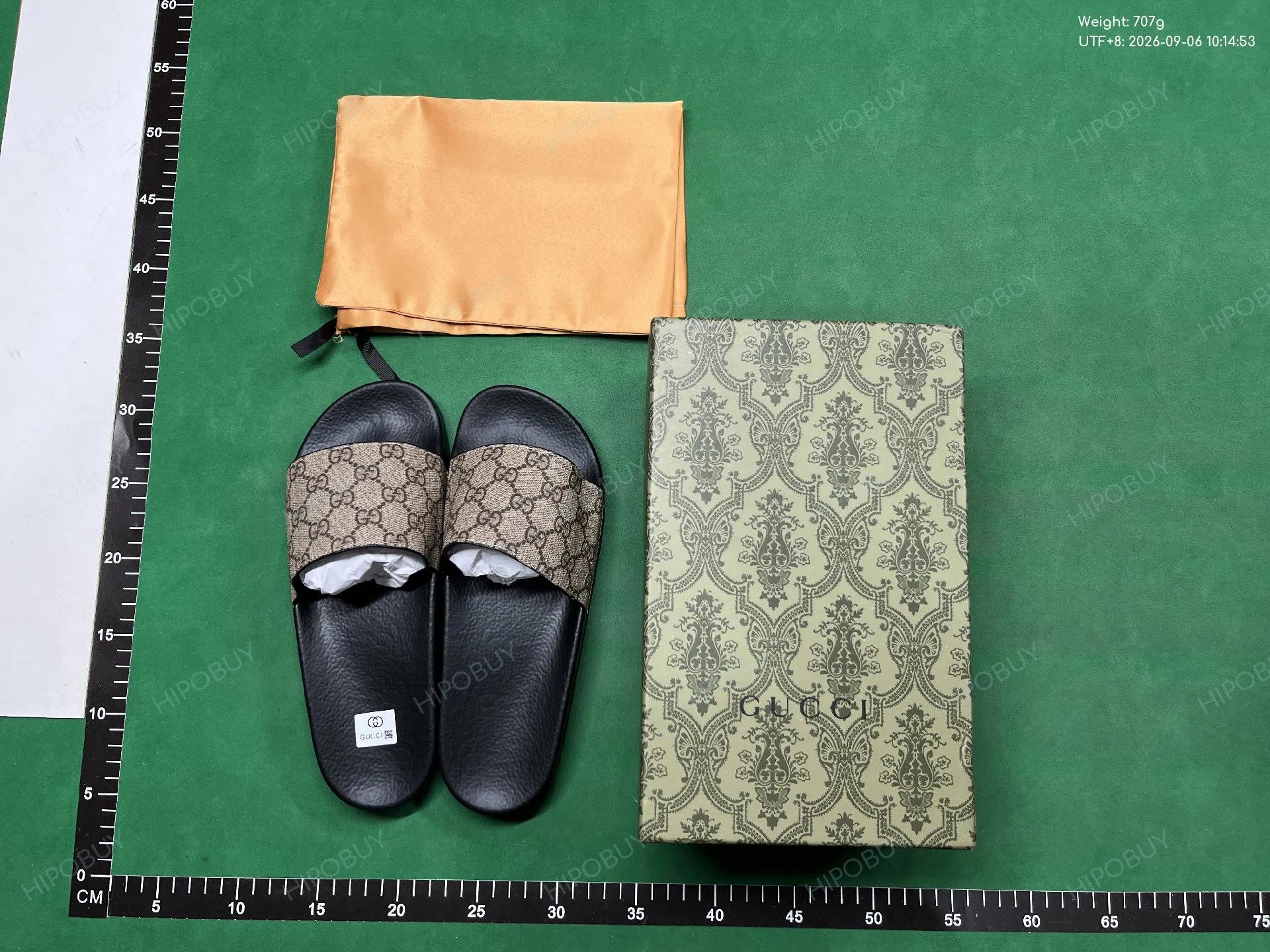 Foto QC 6 de Gucci Web Slide Rubber Black