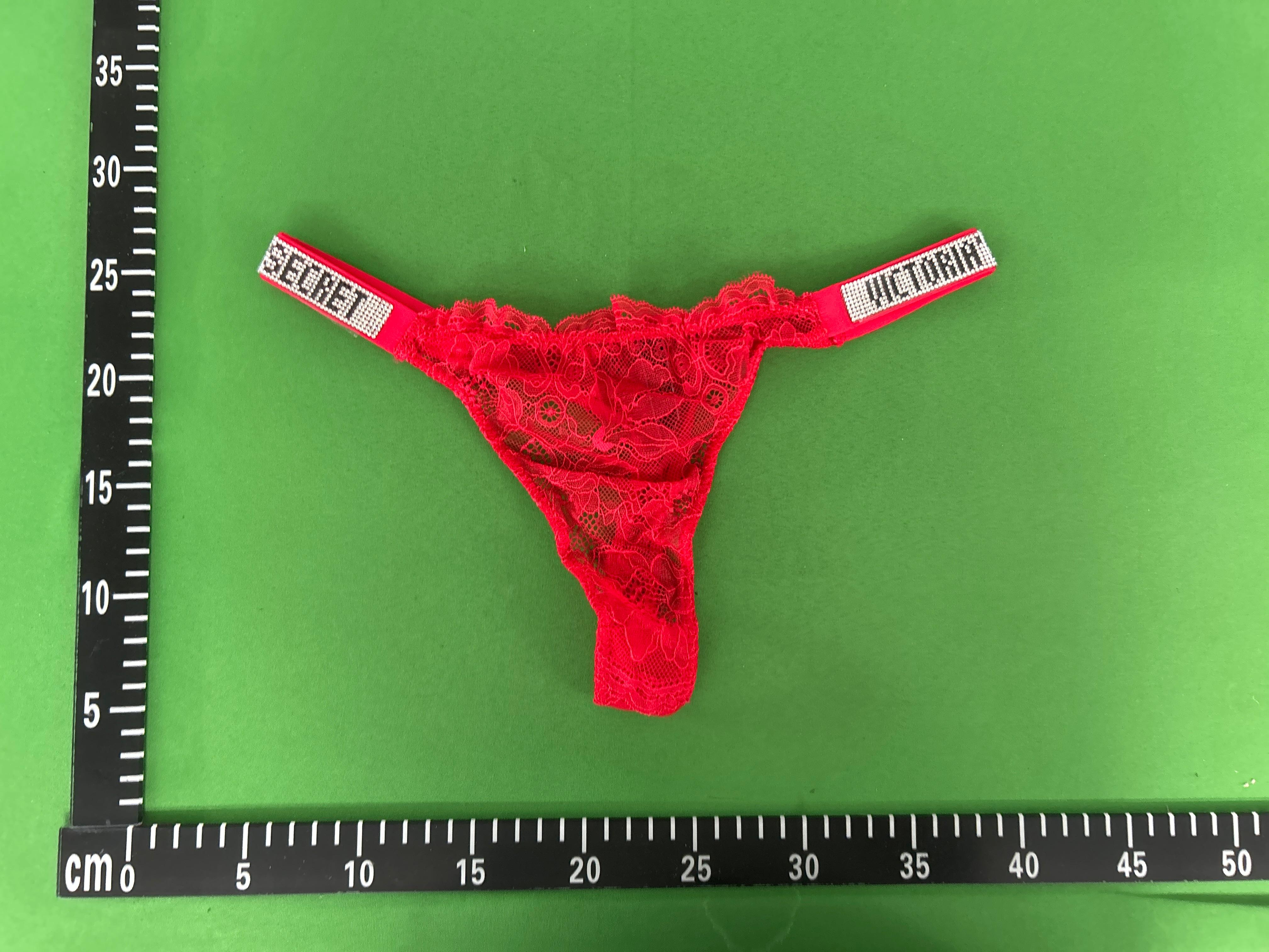 Foto QC 7 de Generic Underwear Lace Rhinestone Thong White