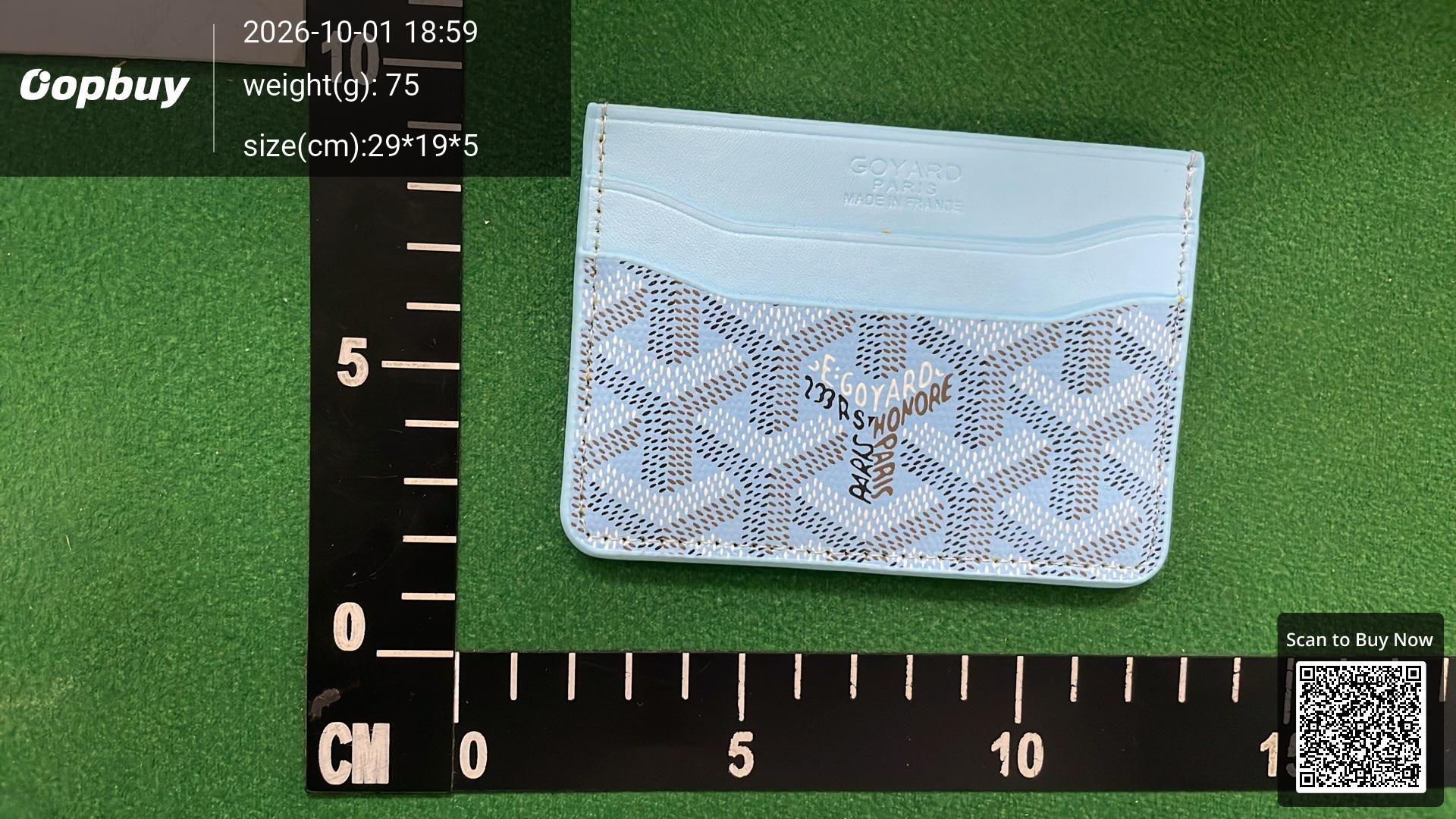 Foto QC 6 de Goyard Saint Sulpice Card Holder Goyardine Canvas Black