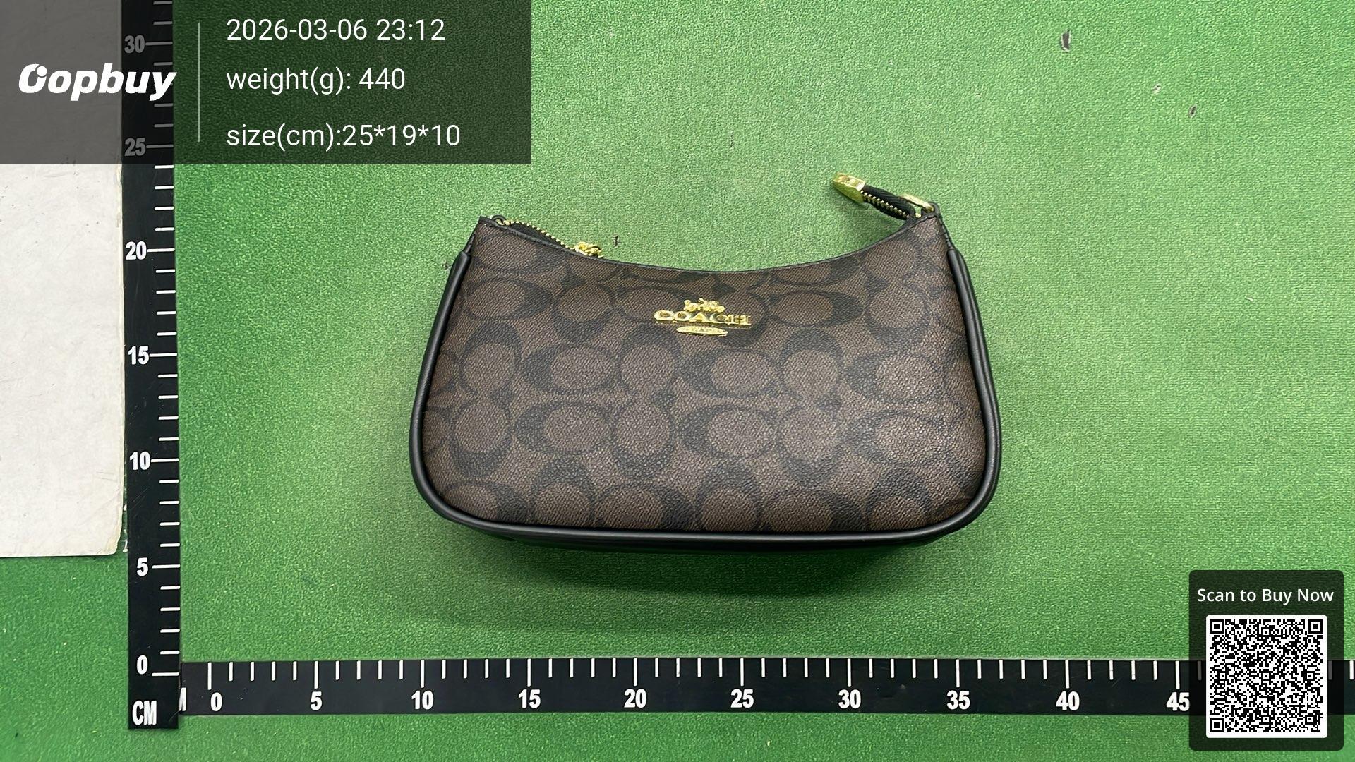 Foto QC 3 de Coach Swinger Black Signature Jacquard