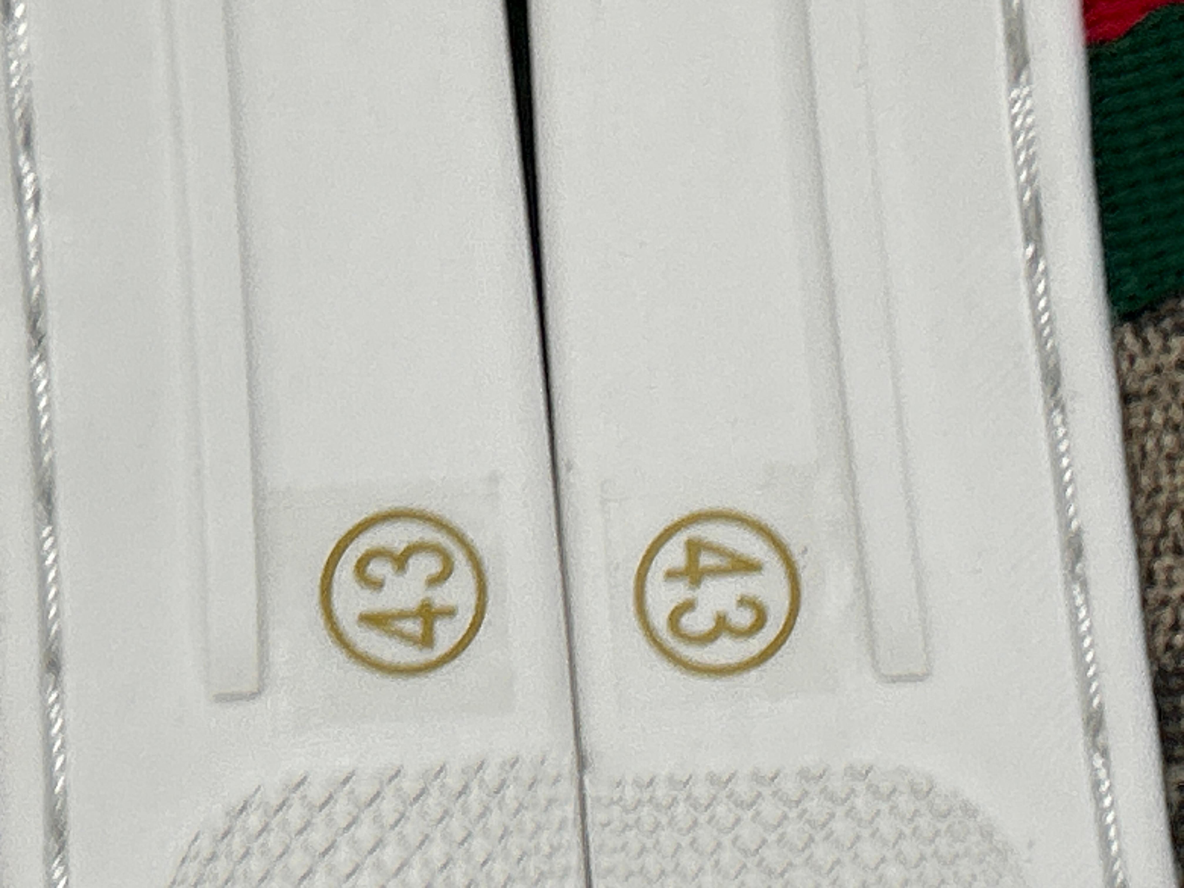 Foto QC 5 de Gucci Ace Leather Sneakers Mystic Cat Logo Print White