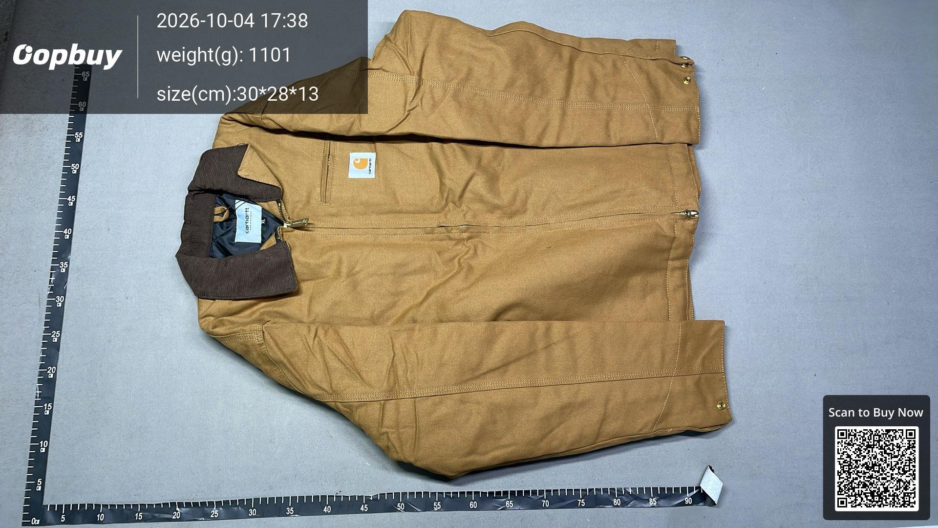 Foto QC 2 de Carhartt J01 Detroit Jacket Heavy Canvas Washed Navy