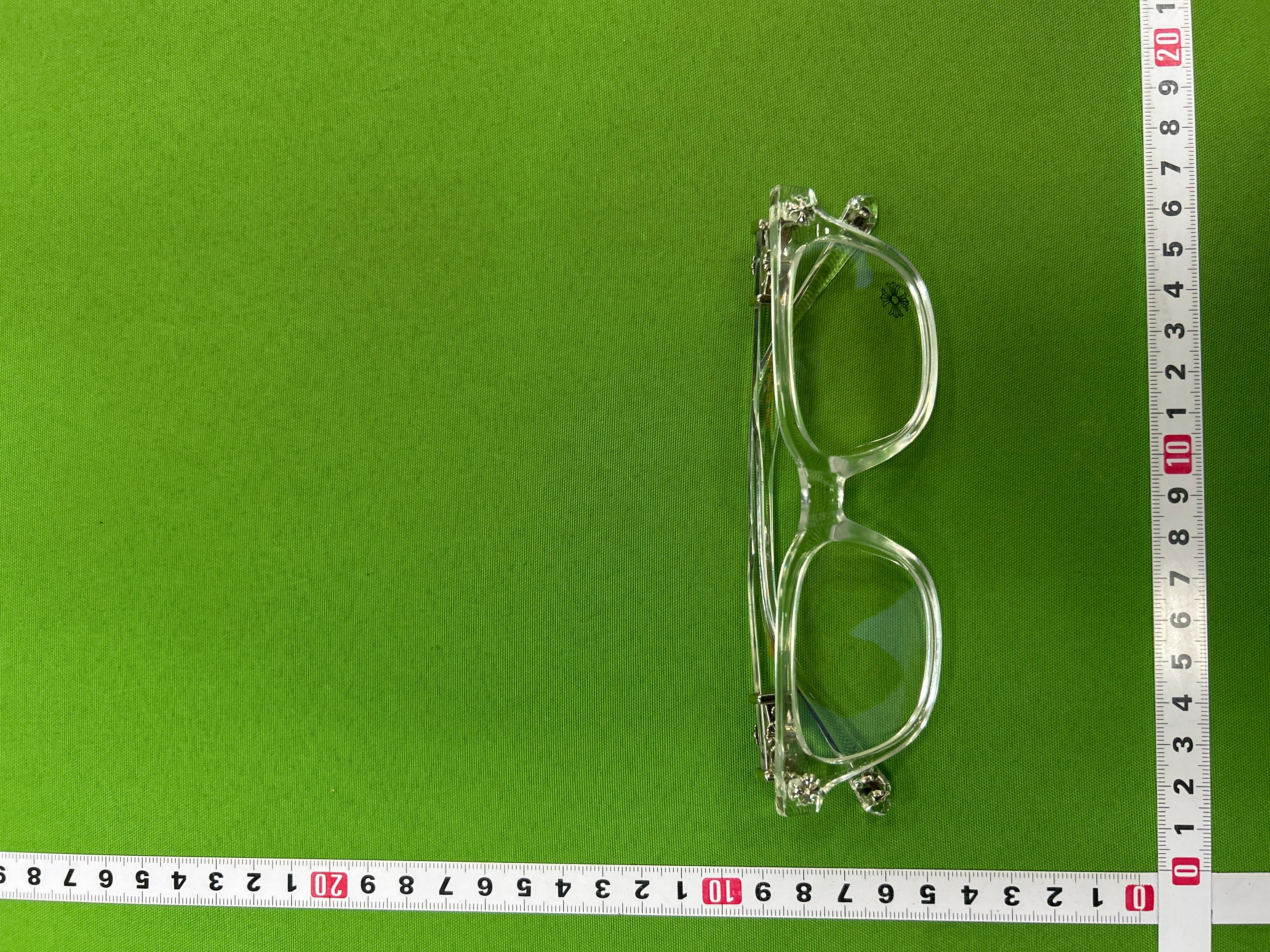 Foto QC 4 de Chrome Hearts Square-Frame Acetate Eyeglasses Clear (2271)