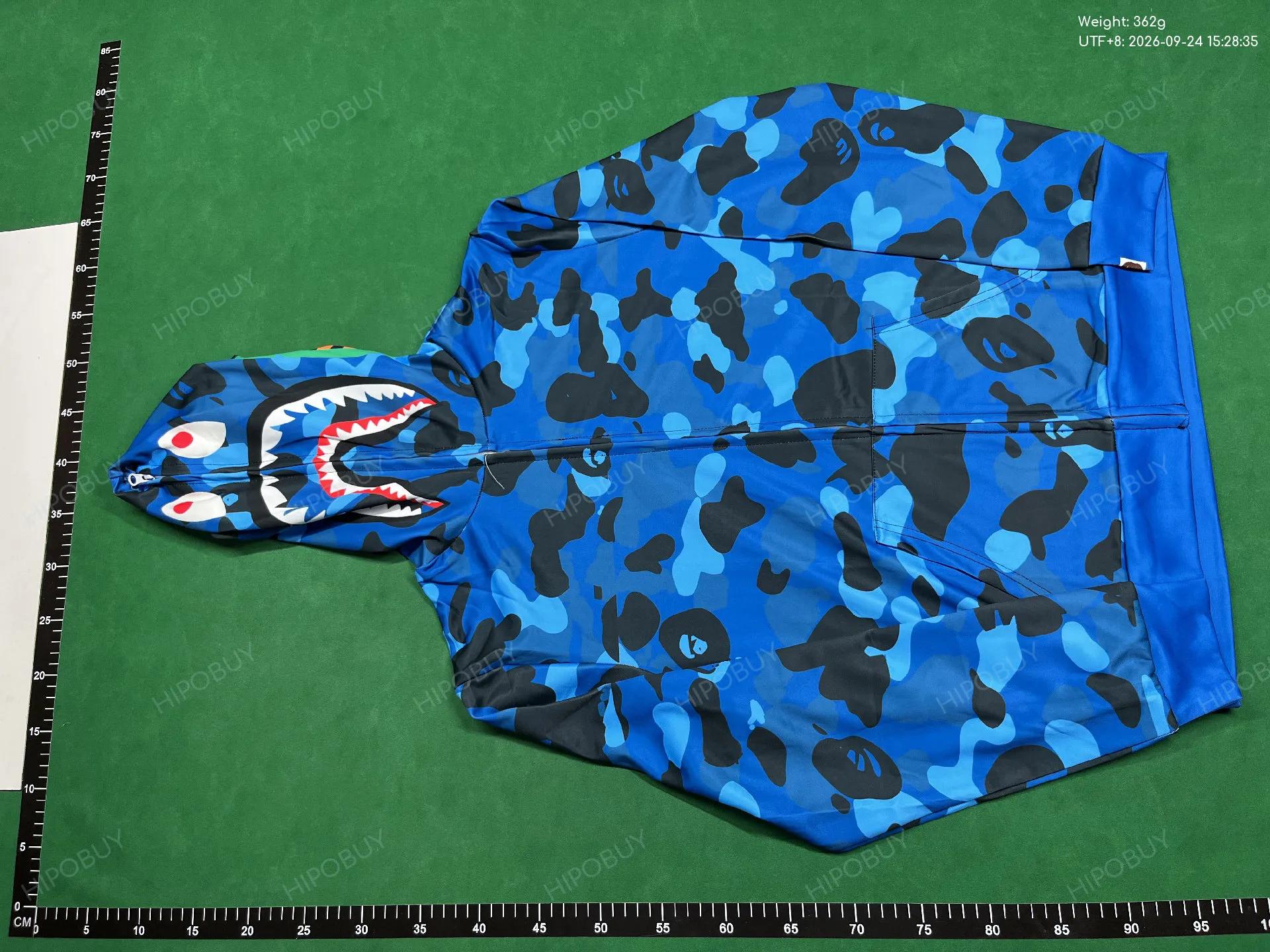 Foto QC 6 de BAPE Shark Zip Sweater City Camo Black
