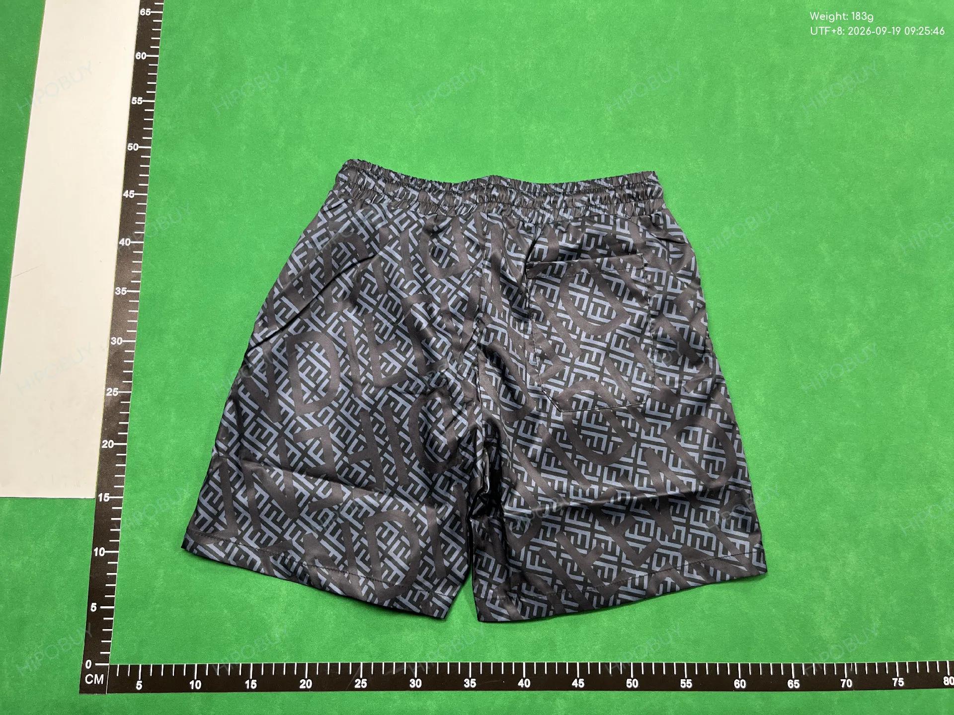 Foto QC 7 de BOSS FD Shorts Geometric Print White Black