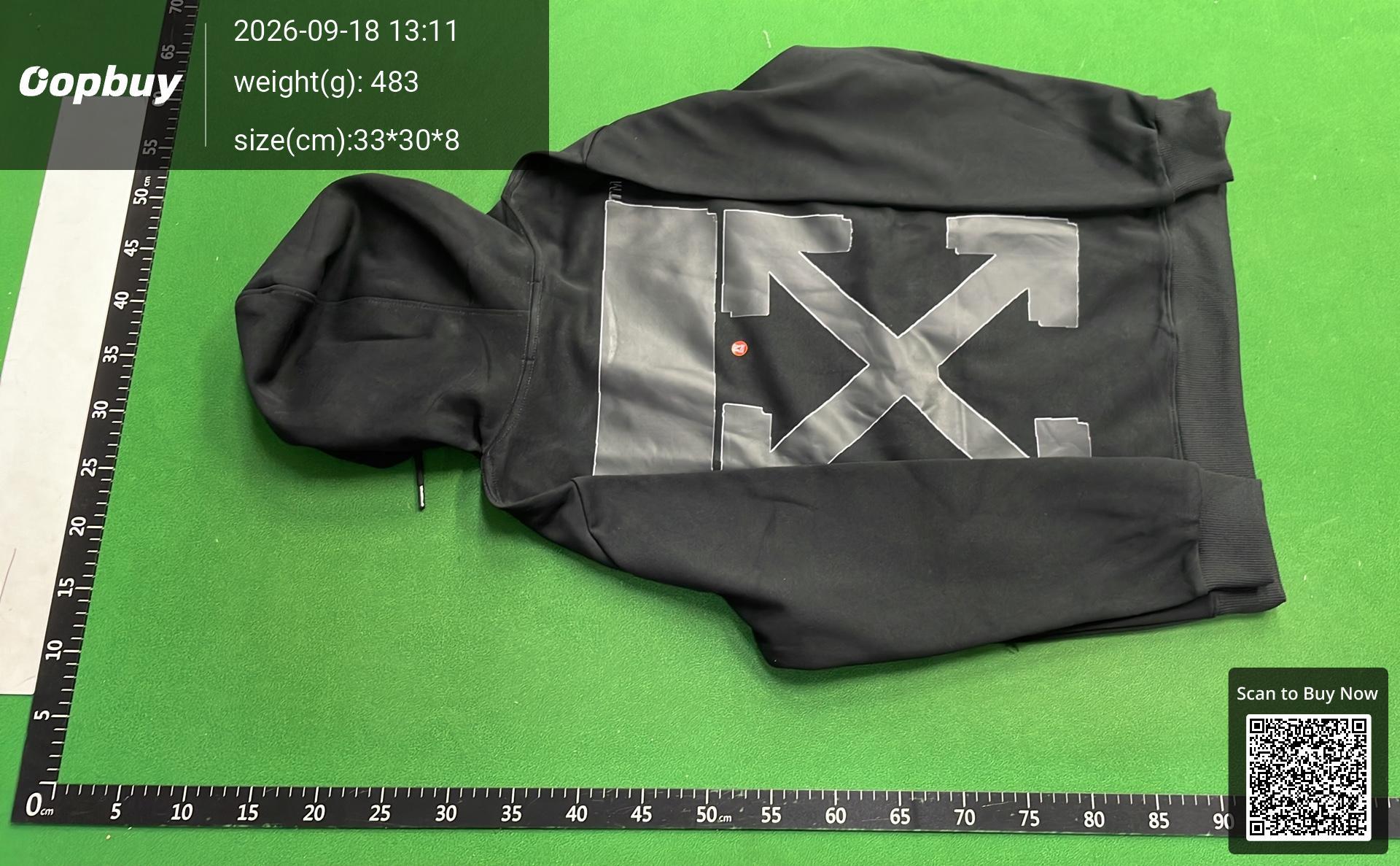 Foto QC 3 de Off-White Tape Arrows Sweater Hooded White