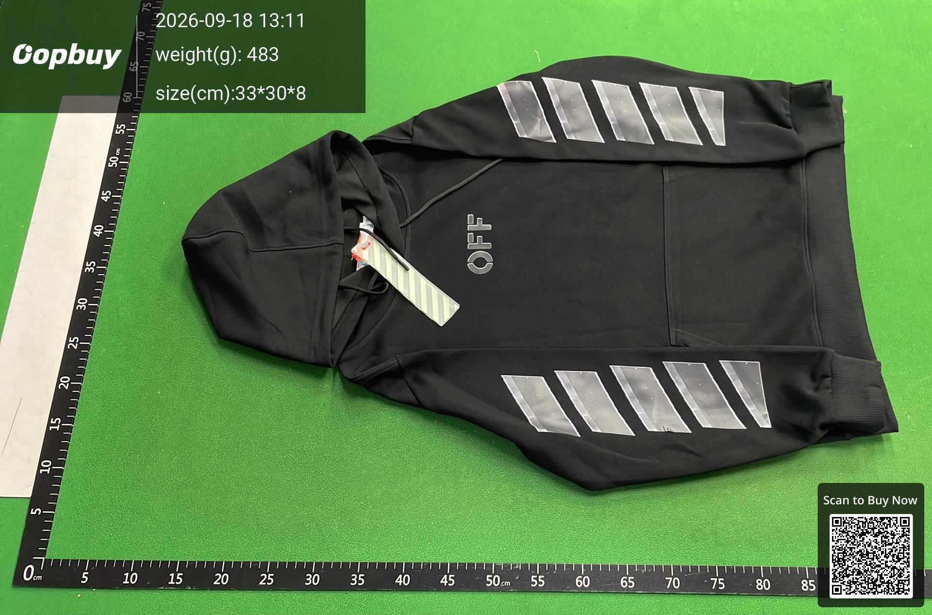Foto QC 2 de Off-White Tape Arrows Sweater Hooded White