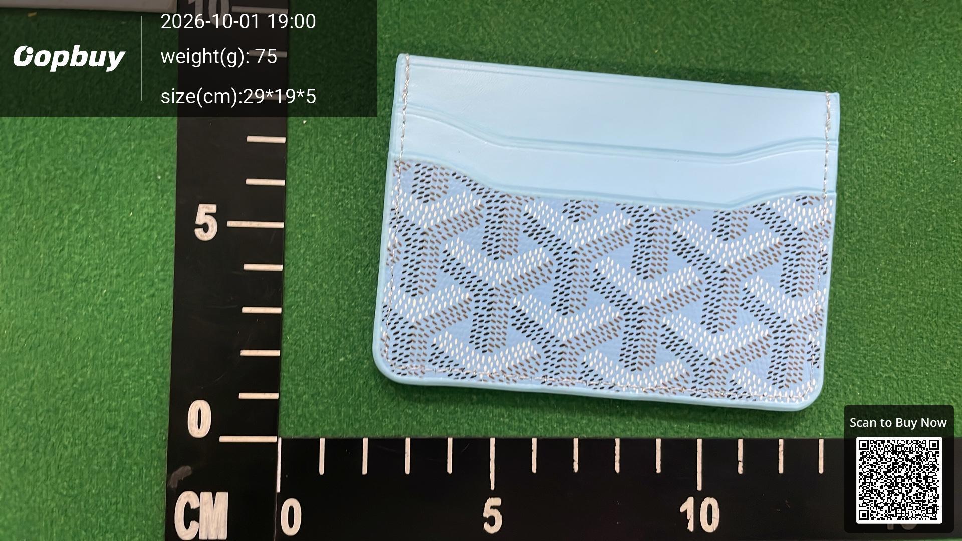 Foto QC 7 de Goyard Saint Sulpice Card Holder Goyardine Canvas Black