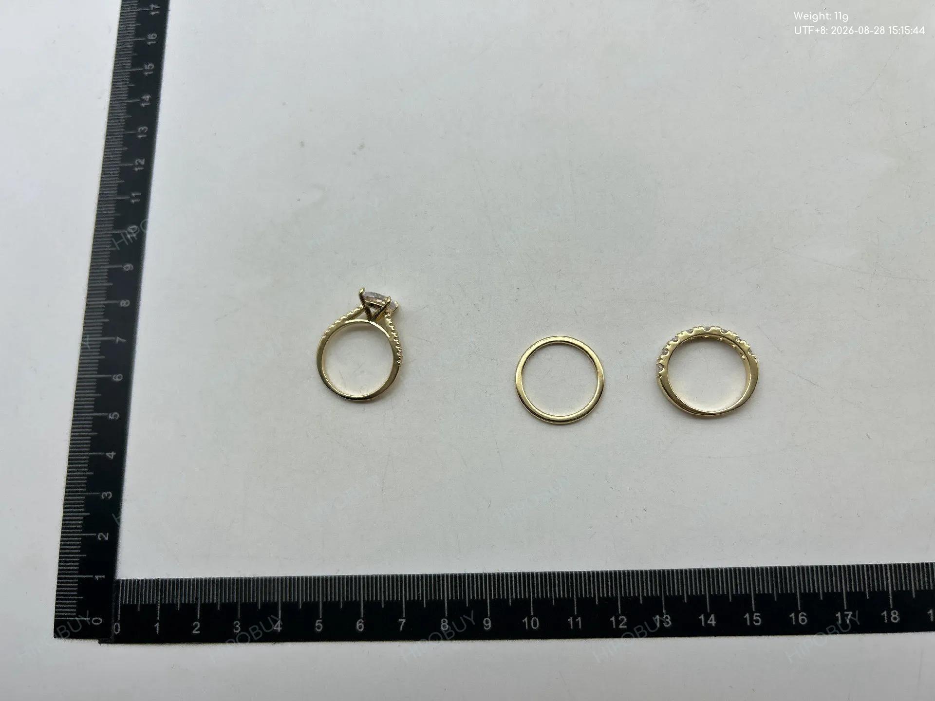 Foto QC 3 de Other Rings Set Metal Zircon Silver