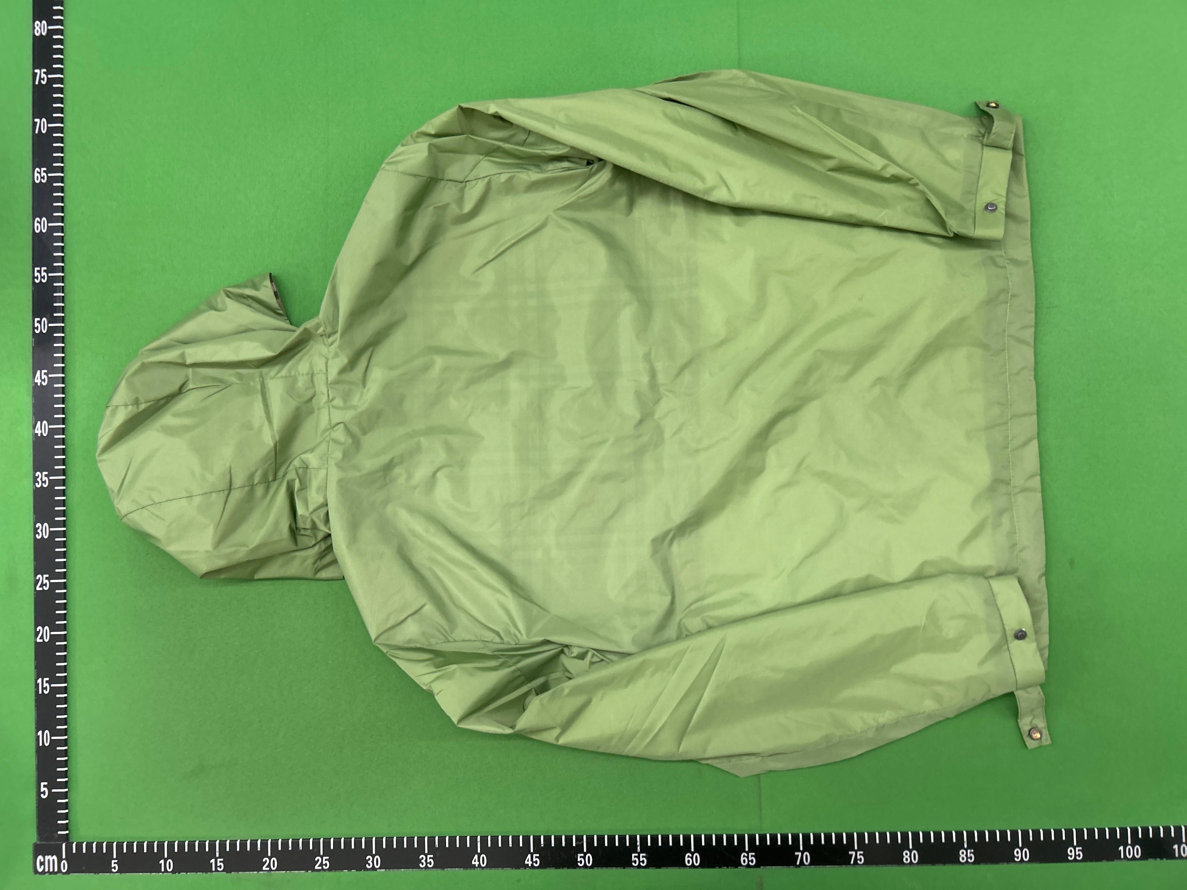 Foto QC 3 de Burberry Hooded Windbreaker Jacket Vintage Check Lining White