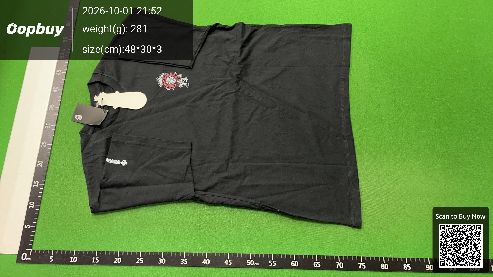 Foto QC 2 de Chrome Hearts T-shirt Multi Color Cross Cemetery White