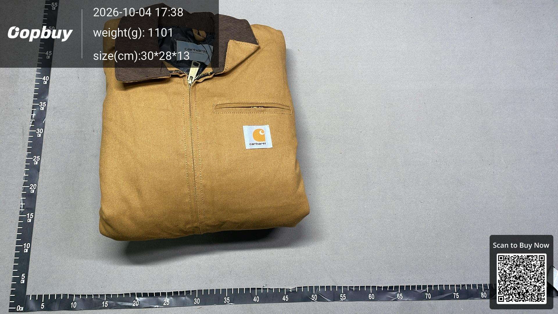 Foto QC 4 de Carhartt J01 Detroit Jacket Heavy Canvas Washed Navy