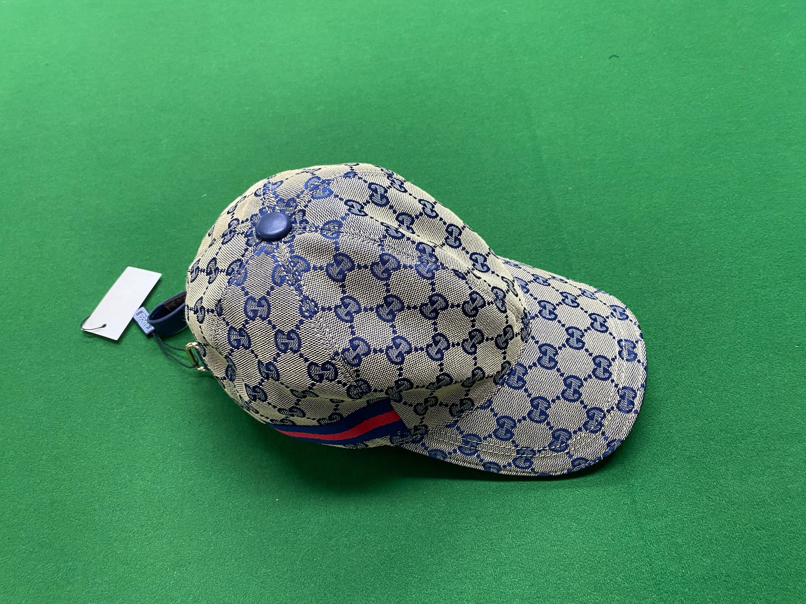Foto QC 1 de Gucci GG Canvas Cap Blue