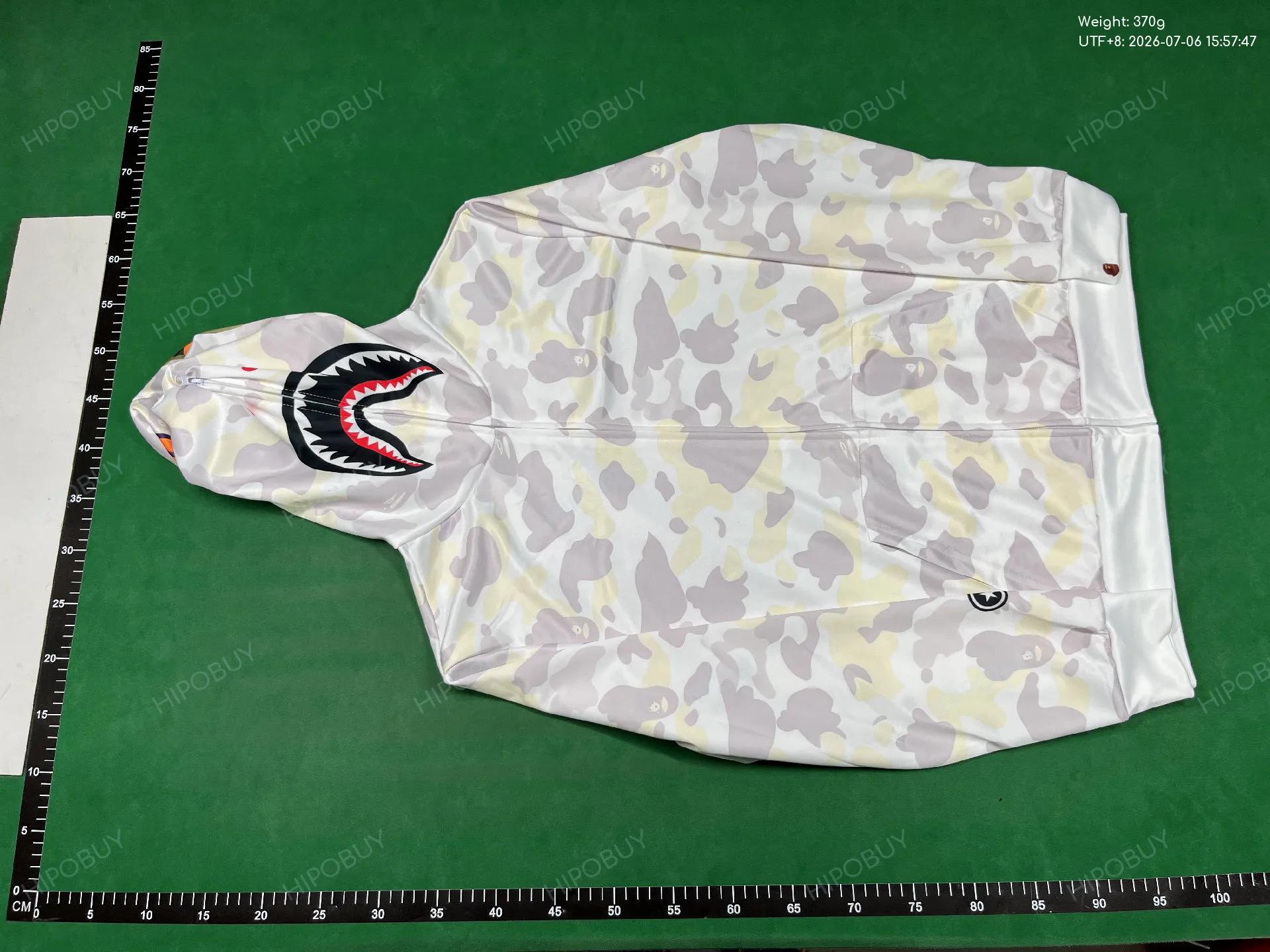 Foto QC 2 de Bape Shark Hoodie City Camo Full Zip White