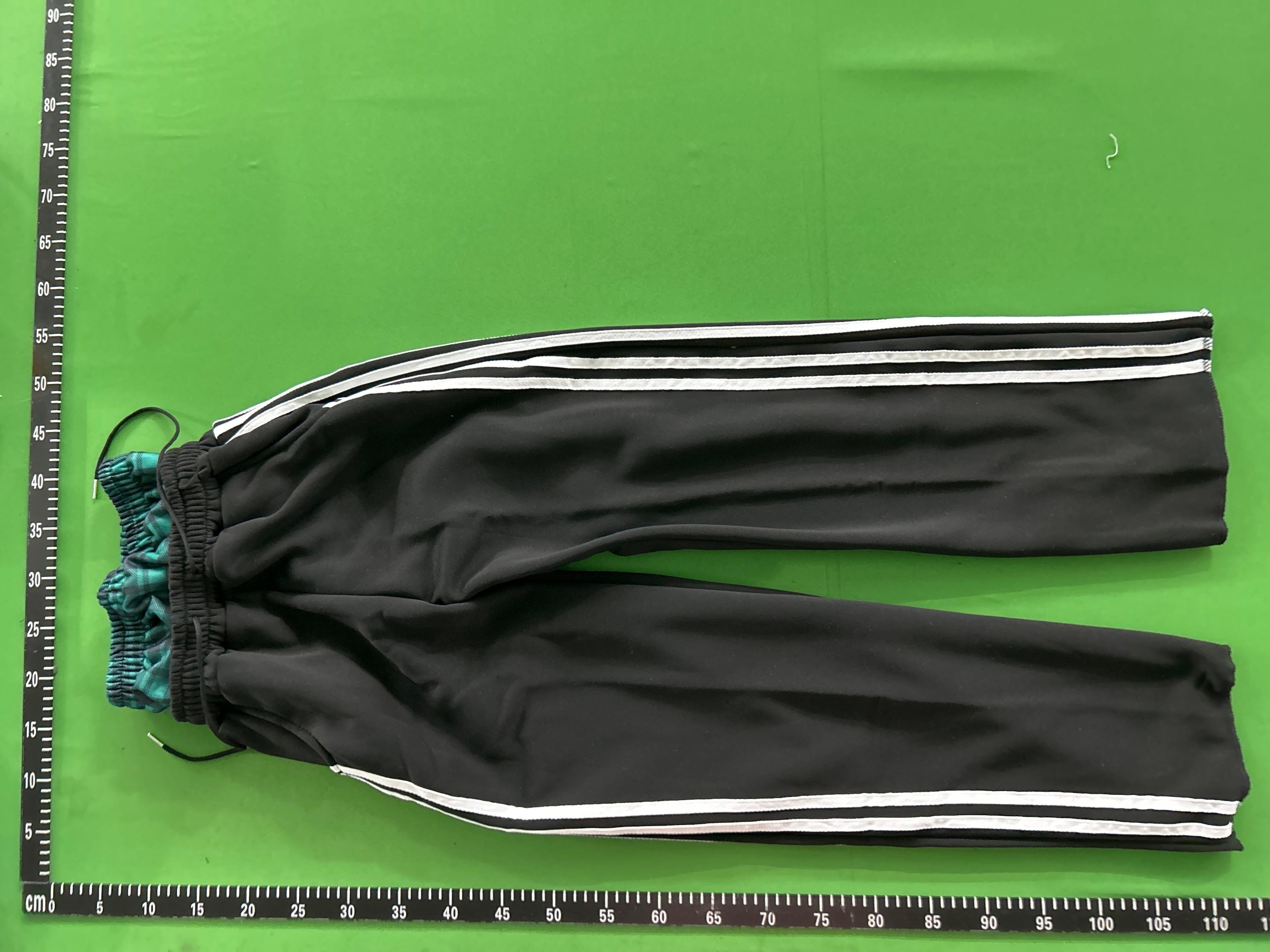 Foto QC 2 de Other Sweatpants Wide Leg Striped Double Waist Grey Red