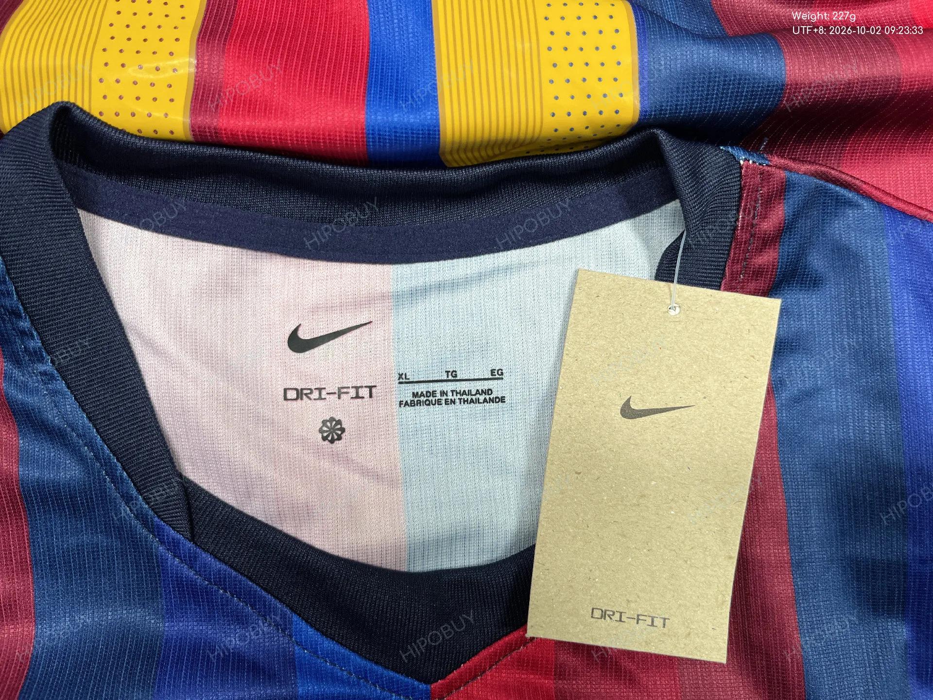 Foto QC 5 de Nike x FC Barcelona 2026/27 Home Jersey Deep Garnet Blue Void