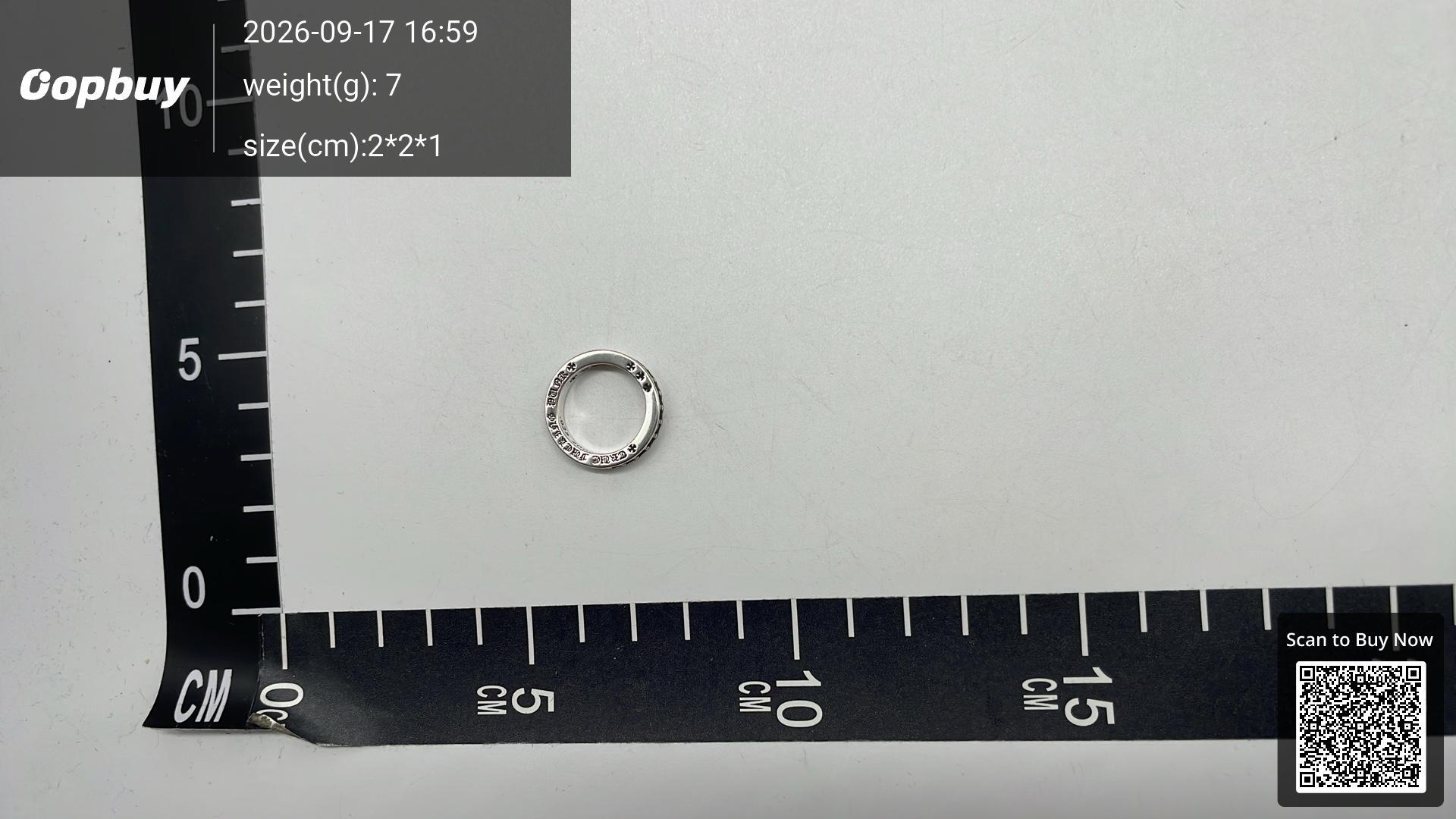 Foto QC 6 de Chrome Hearts Cross Ring Gold Diamond Gold
